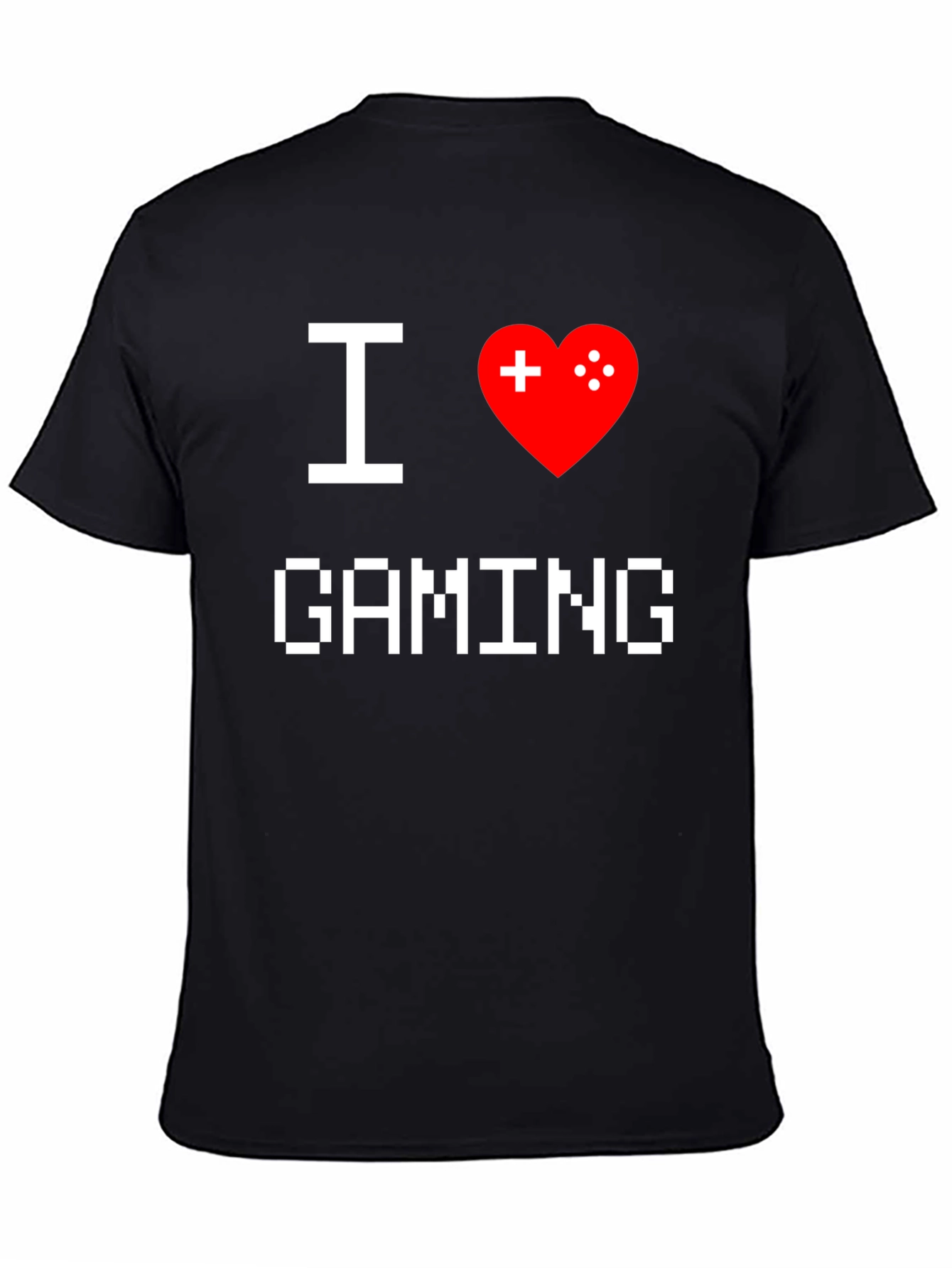 I Love Gaming T-Shirt - Pixel Heart Gamer Tee