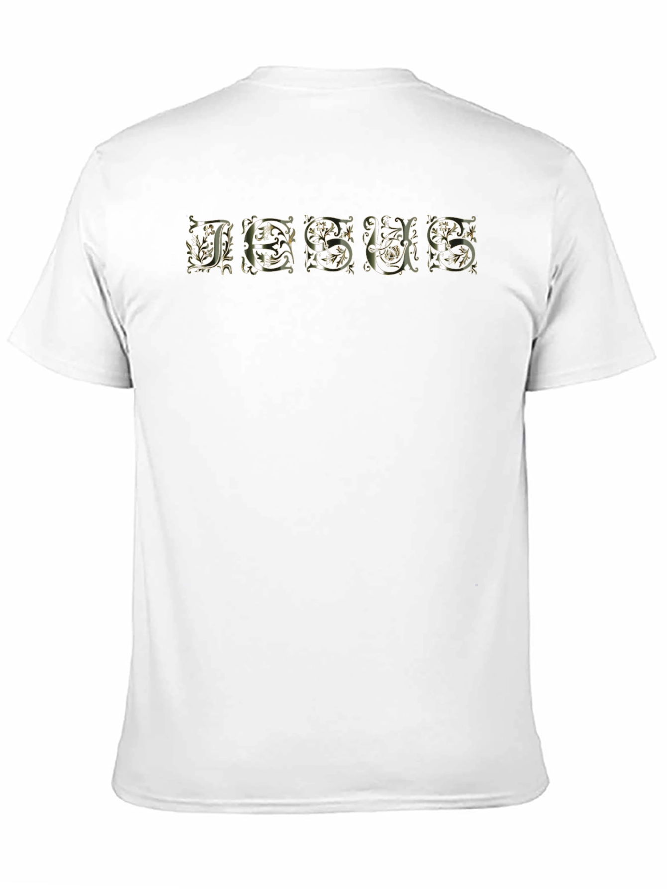 Jesus Ornate Lettering Black T-Shirt