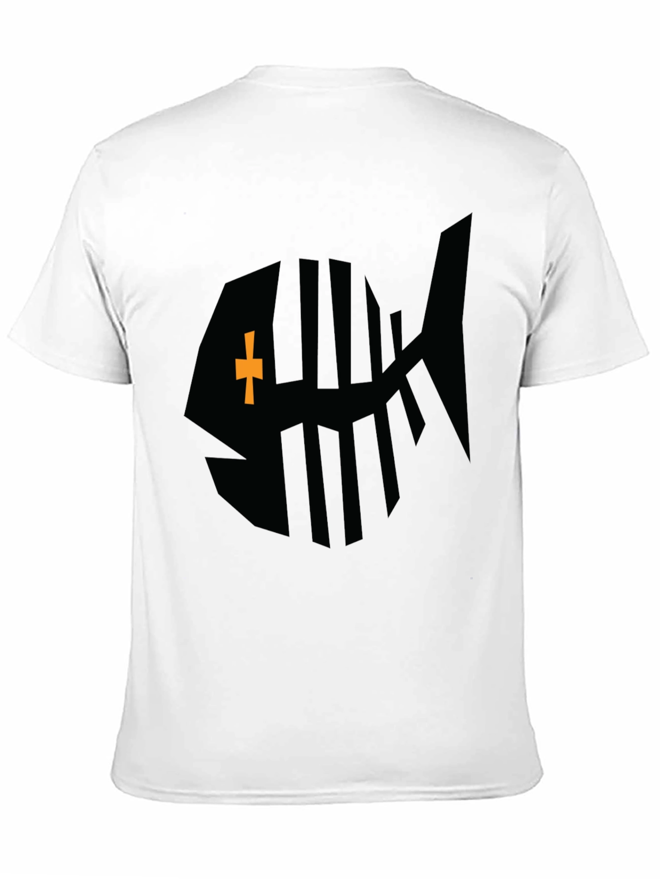 Black Fishbone Graphic Tee - Stylish Casual Wear