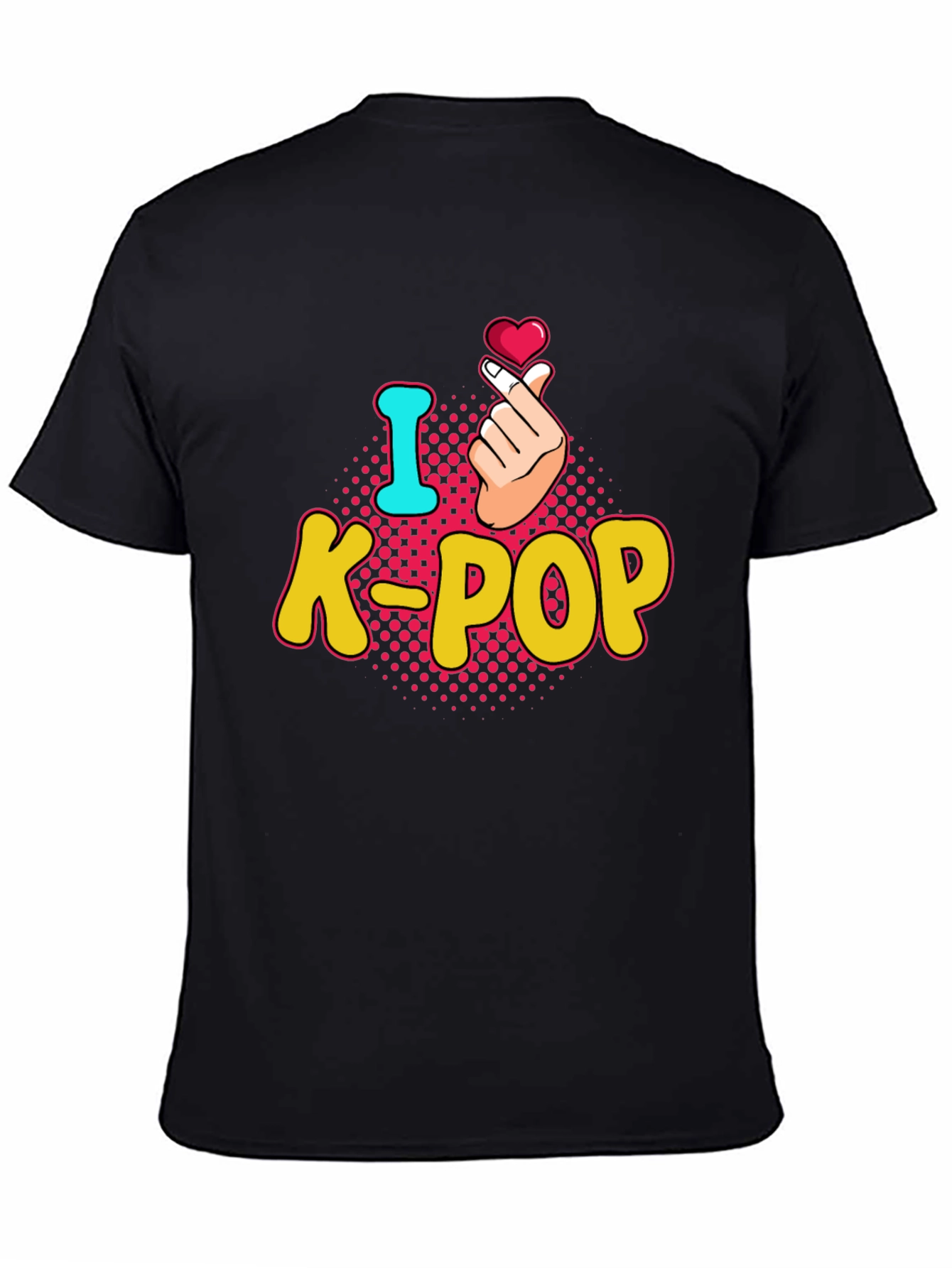 I Heart K-Pop T-Shirt - Finger Heart Design