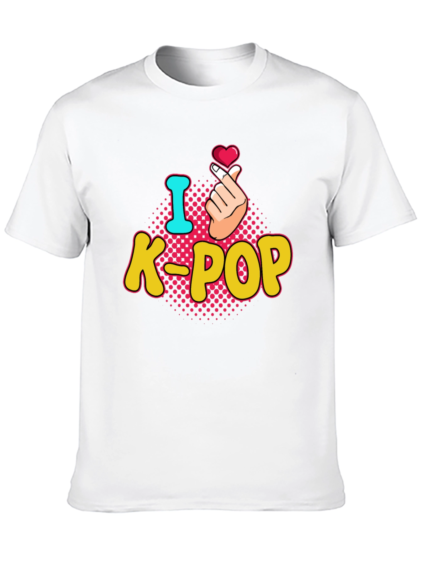 I Heart K-Pop T-Shirt - Finger Heart Design
