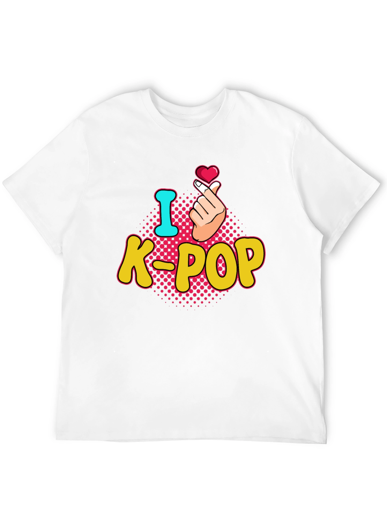 I Heart K-Pop T-Shirt - Finger Heart Design