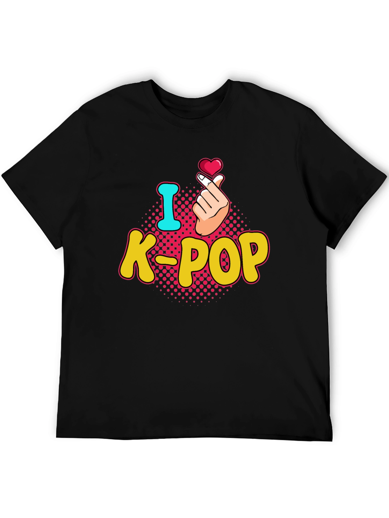 I Heart K-Pop T-Shirt - Finger Heart Design