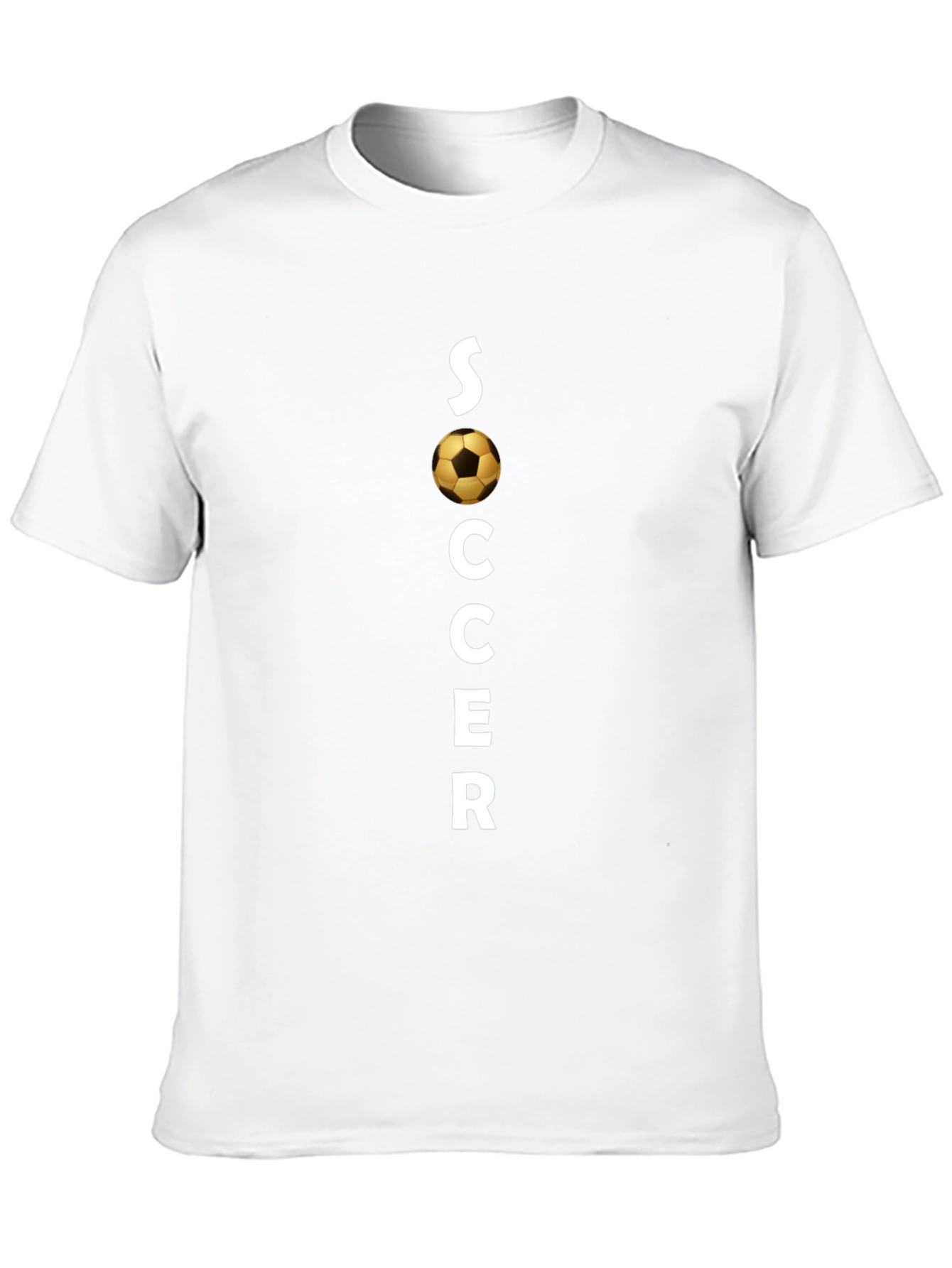 Soccer Graphic Tee - Black Cotton T-Shirt