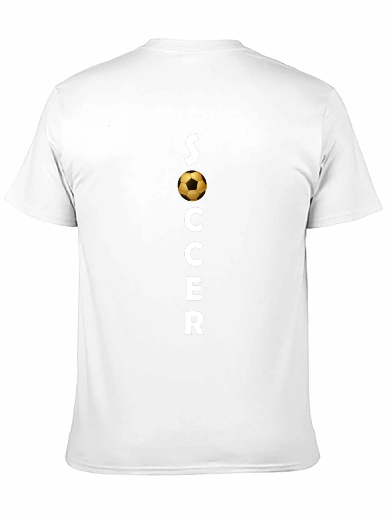 Soccer Graphic Tee - Black Cotton T-Shirt