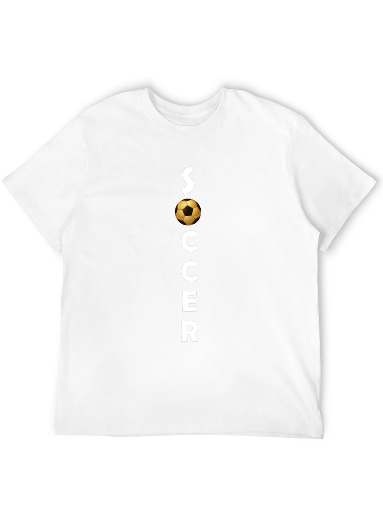 Soccer Graphic Tee - Black Cotton T-Shirt
