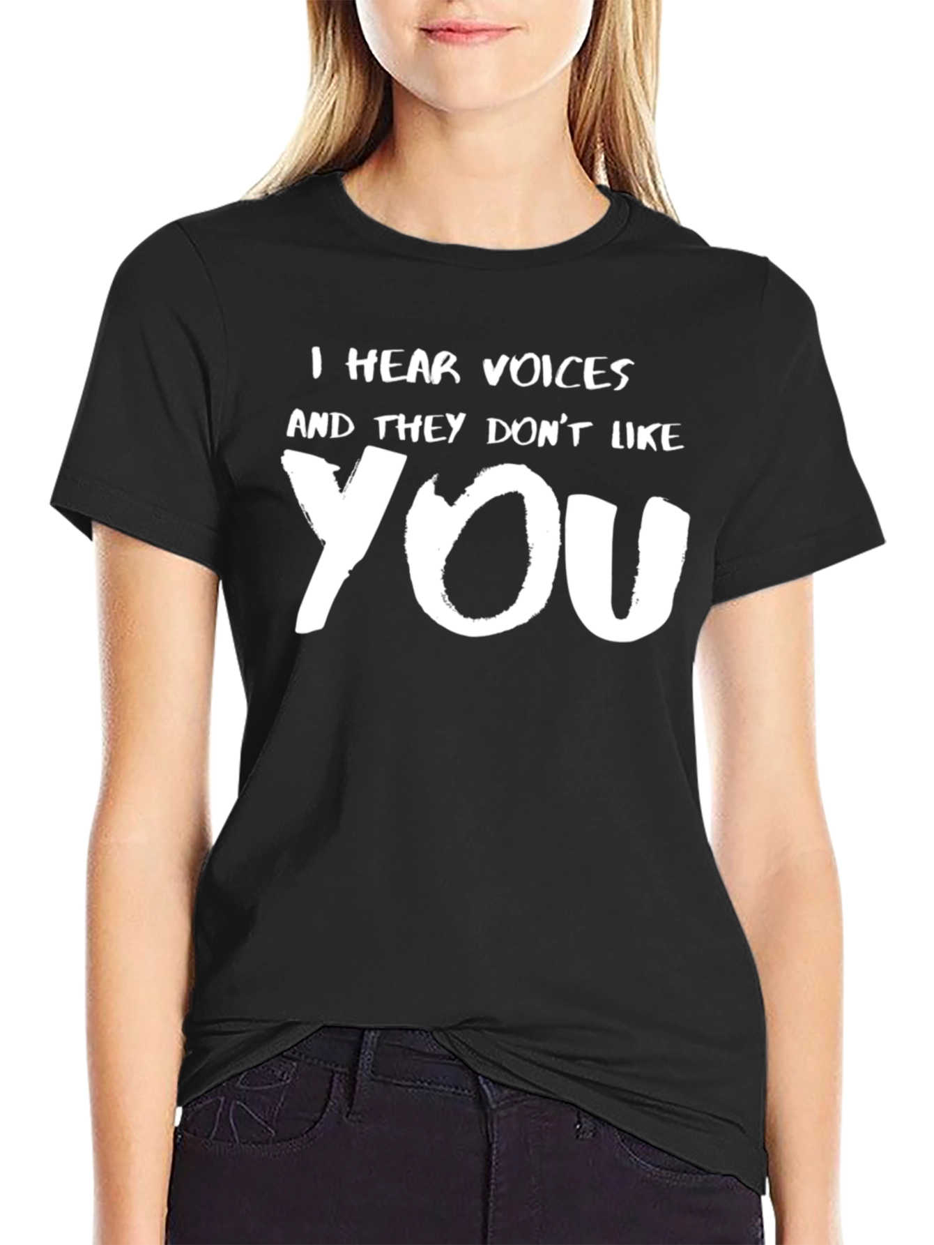 I Hear Voices Funny Graphic Tee