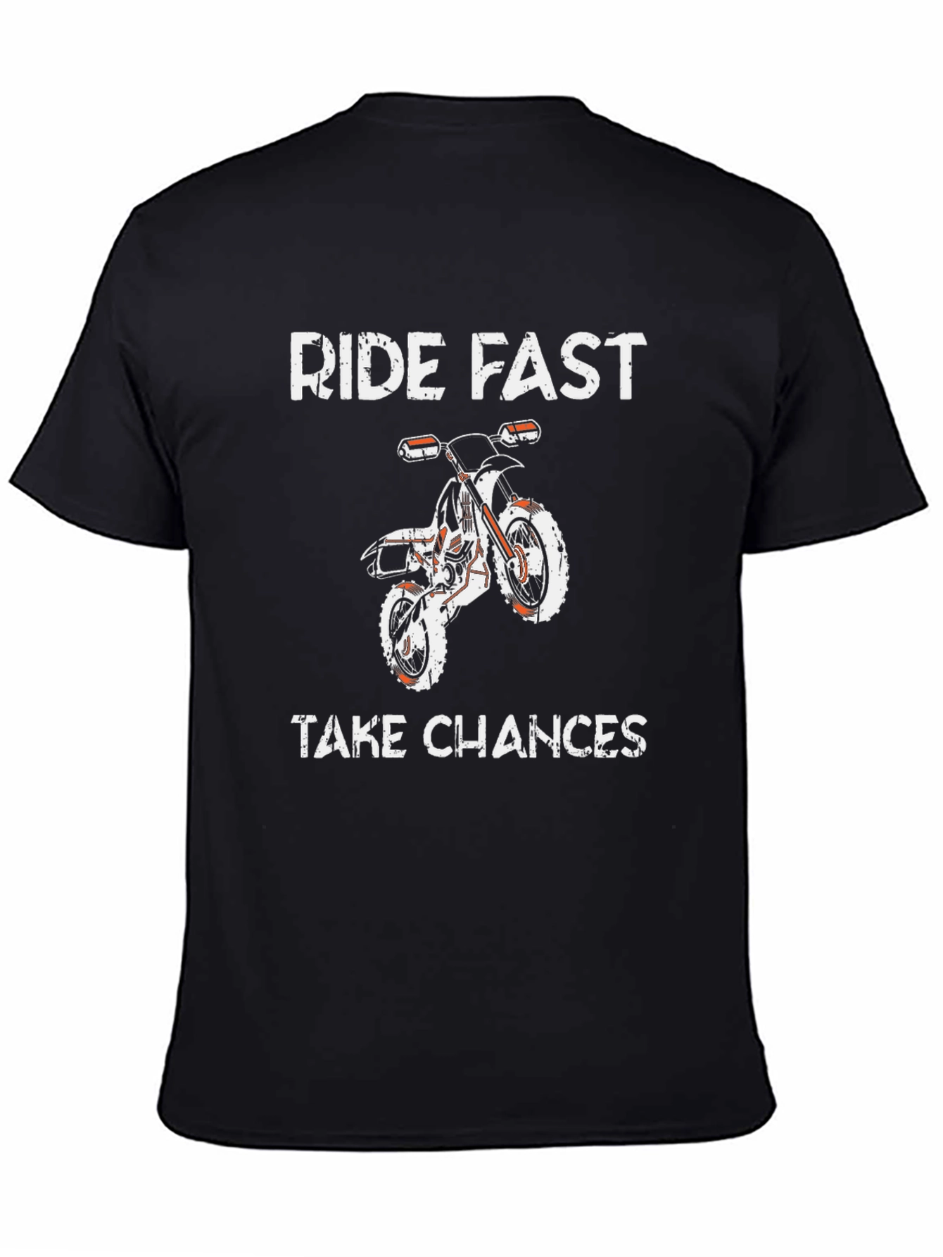 Ride Fast Take Chances Graphic Tee - Biker Style