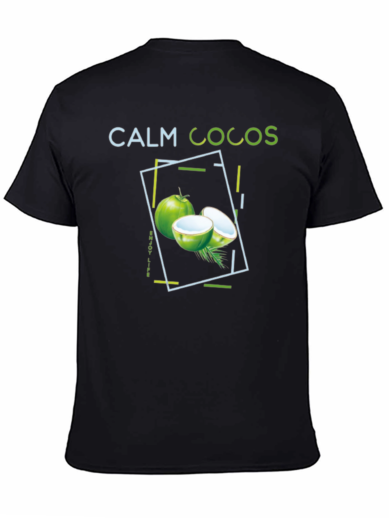 Calm Cocos Graphic Tee - Tropical Vibe Shirt