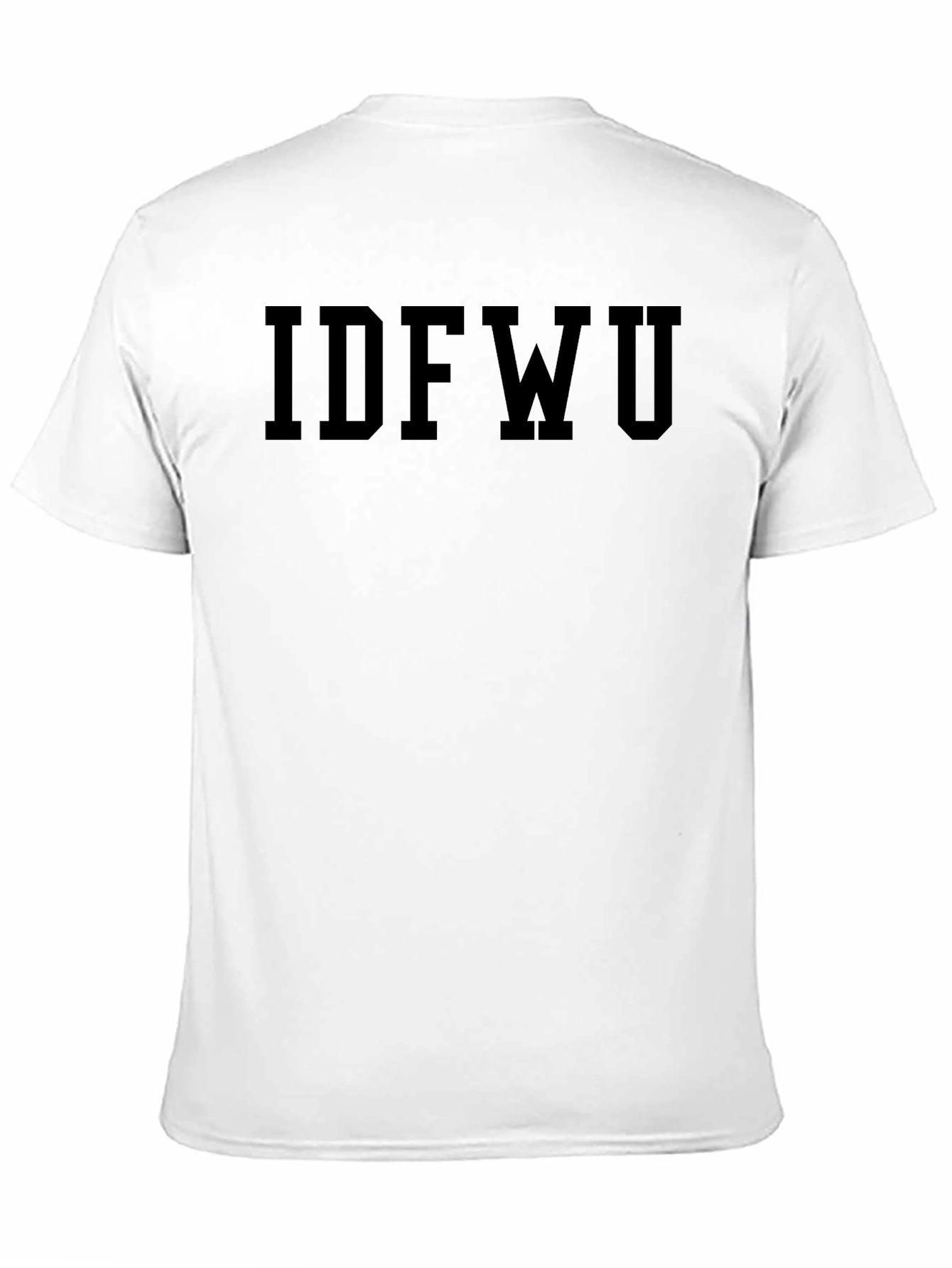 IDFWU Black T-Shirt Casual Wear
