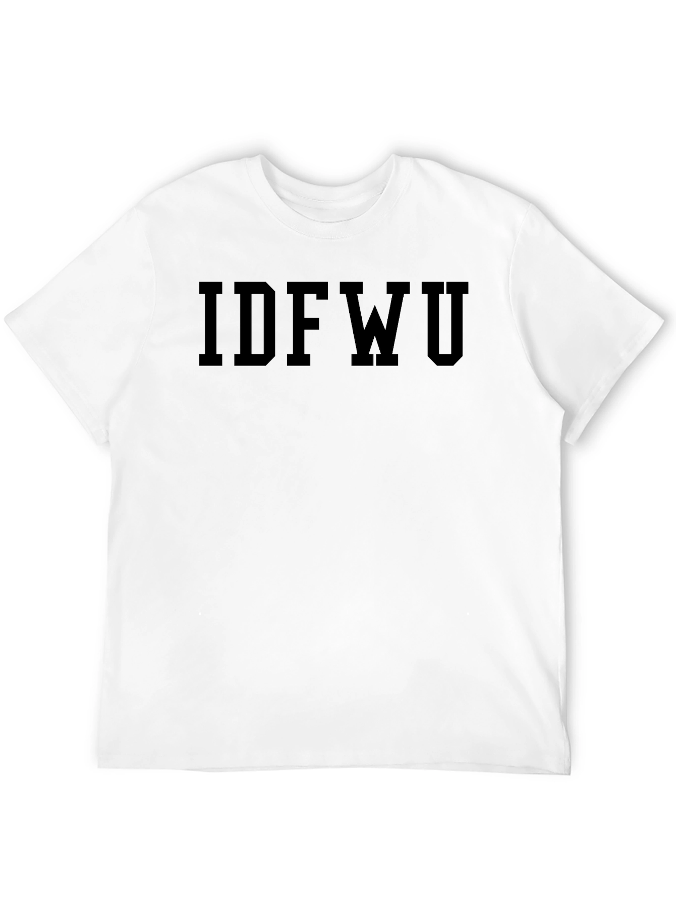 IDFWU Black T-Shirt Casual Wear