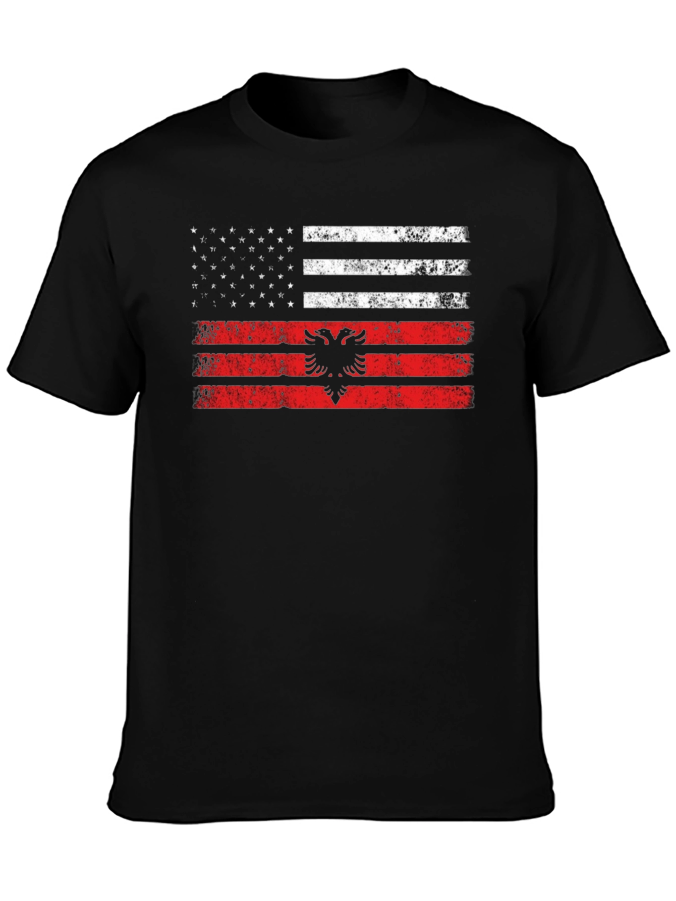 Albania USA Flag T-Shirt