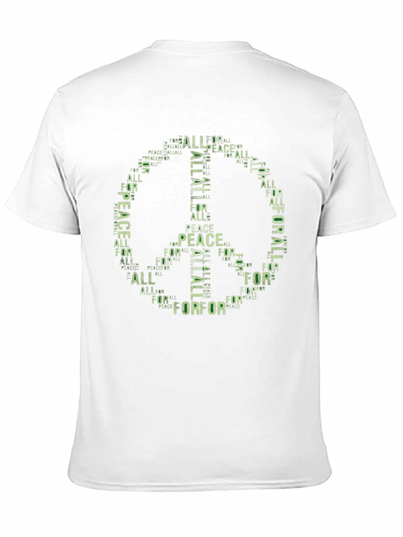 Peace Symbol Word Art T-Shirt