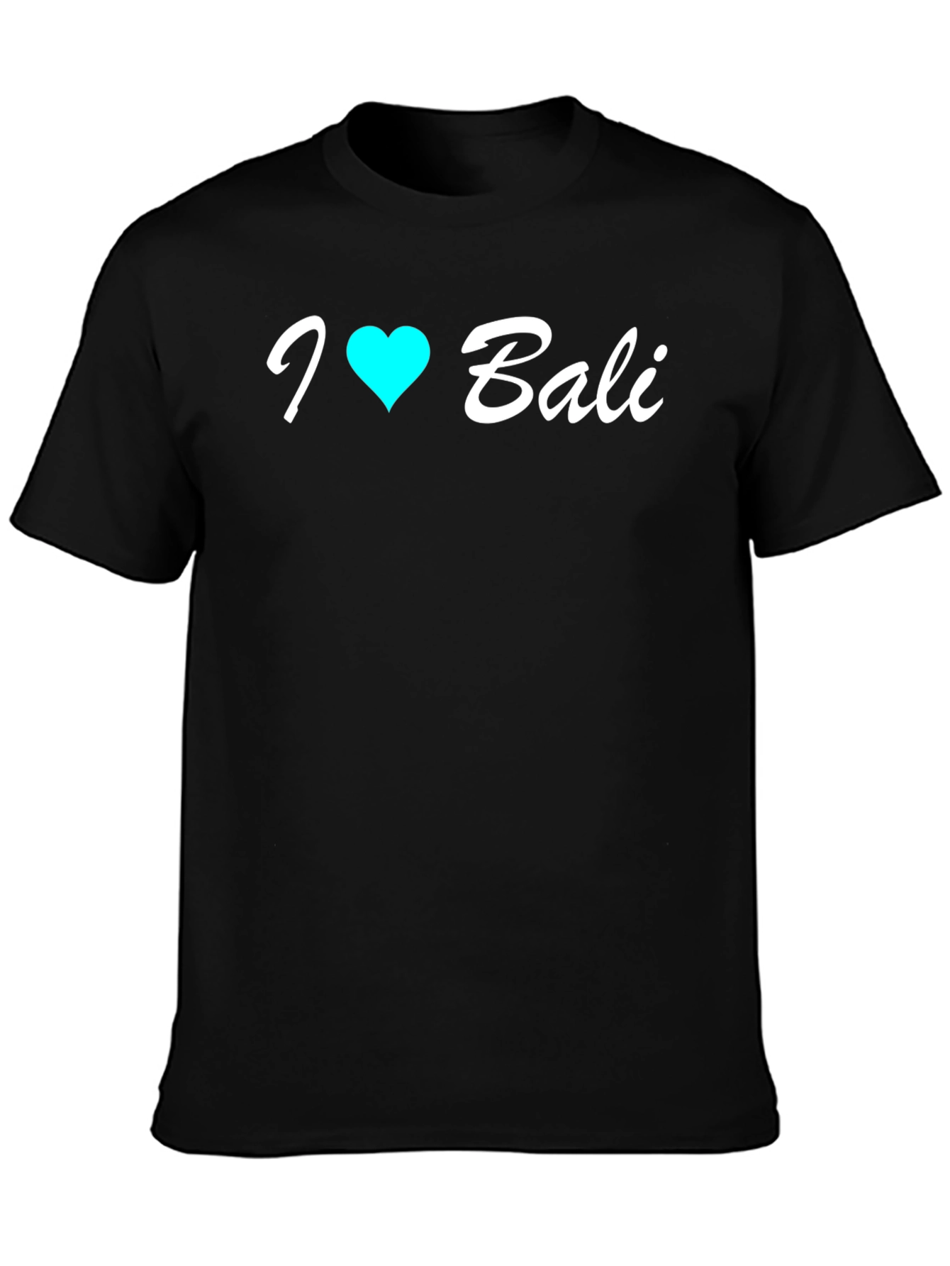 I Heart Bali Black T-Shirt - Stylish Souvenir Tee