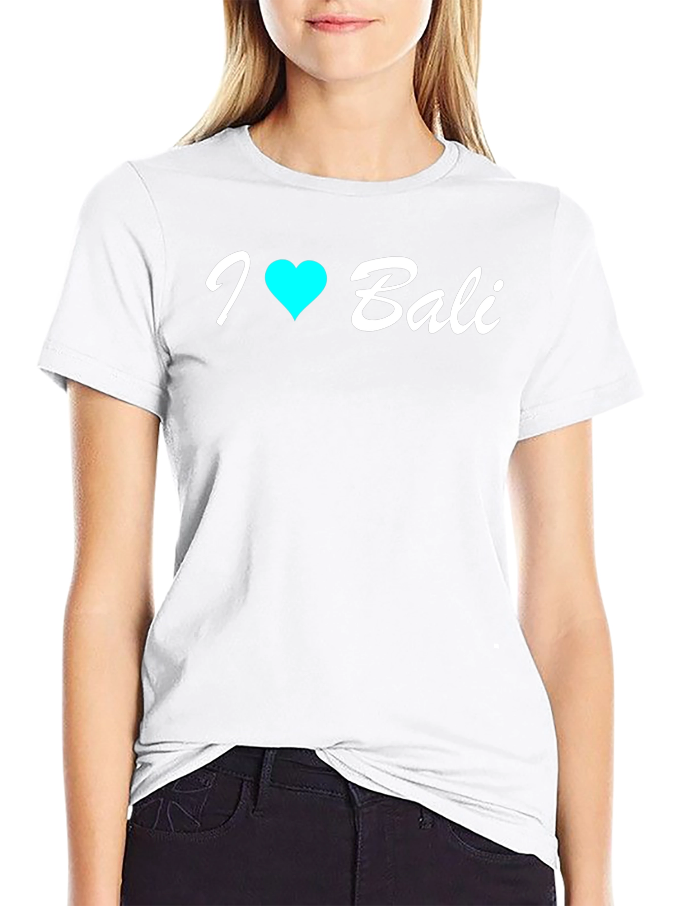 I Heart Bali Black T-Shirt - Stylish Souvenir Tee