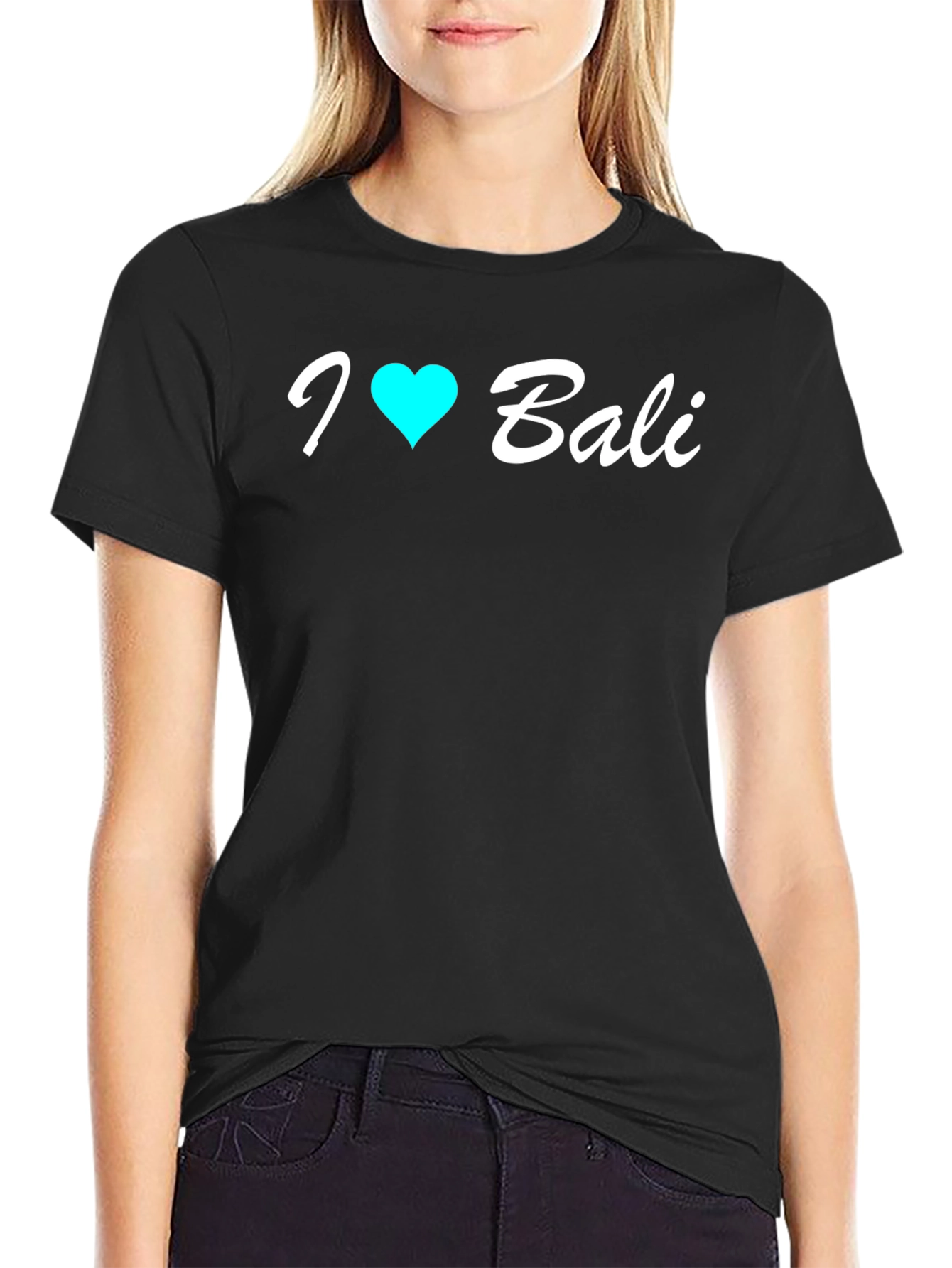 I Heart Bali Black T-Shirt - Stylish Souvenir Tee