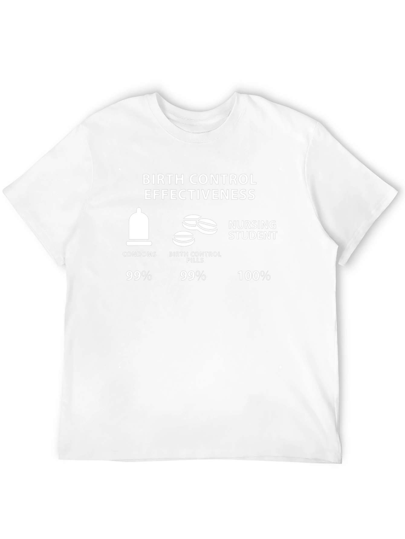 Birth Control Effectiveness Nursing Student T-Shirt