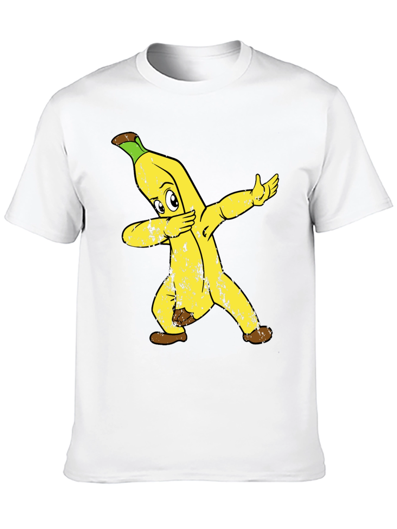 Dabbing Banana Graphic Tee - Funny Fruit Shirt