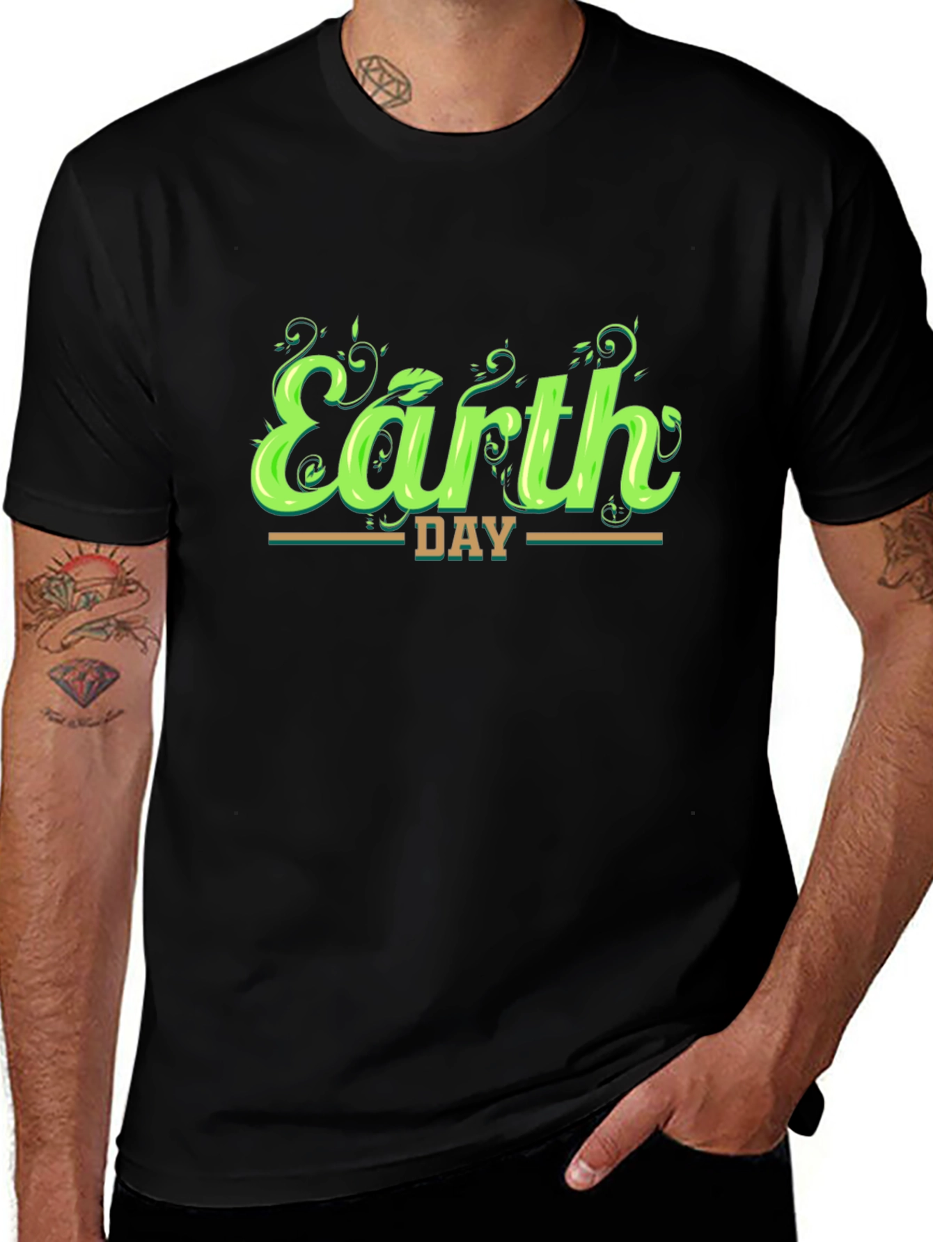 Earth Day Black T-Shirt