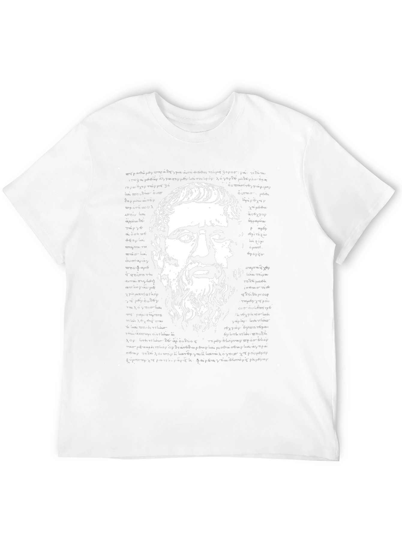 Philosopher Graphic Tee - Black Cotton T-Shirt