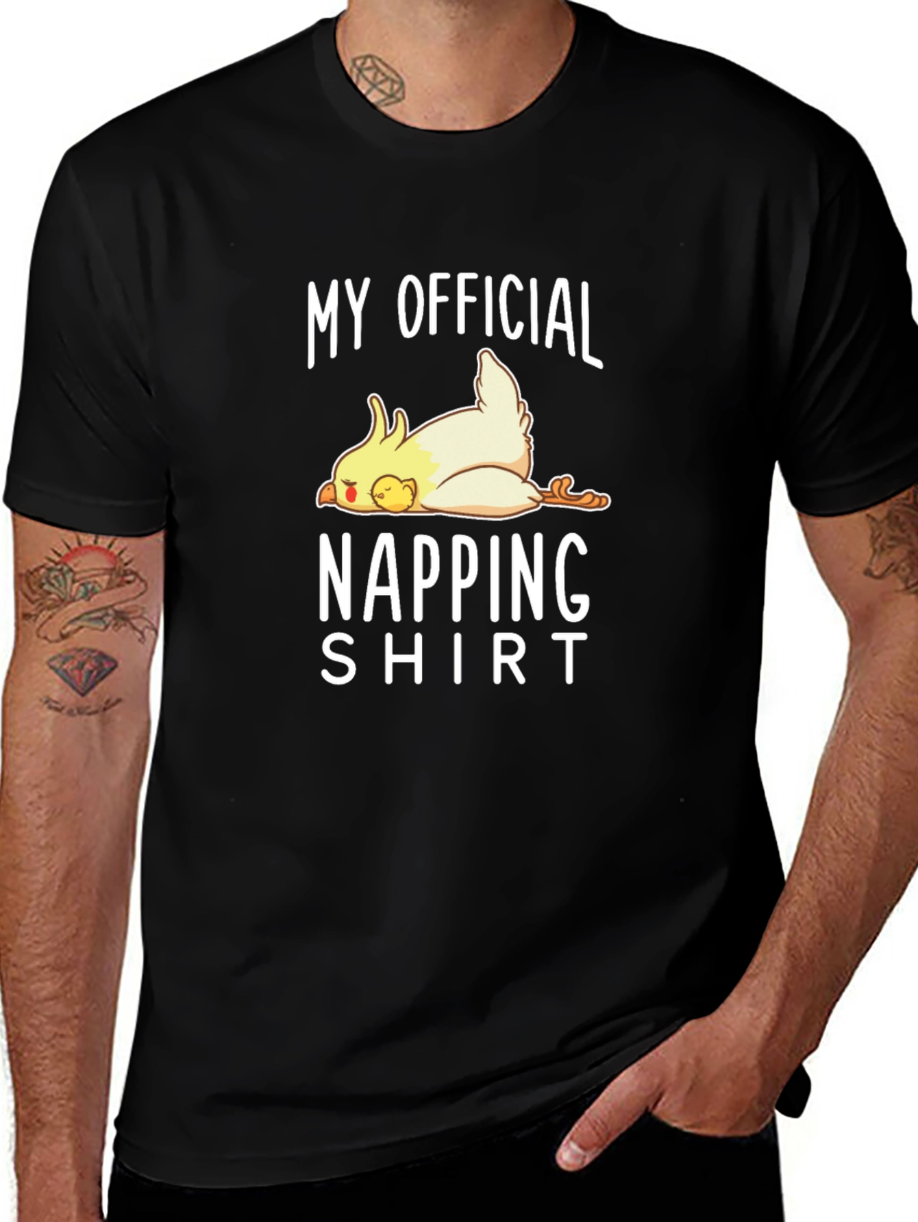 My Official Napping Shirt - Funny Cockatiel Tee