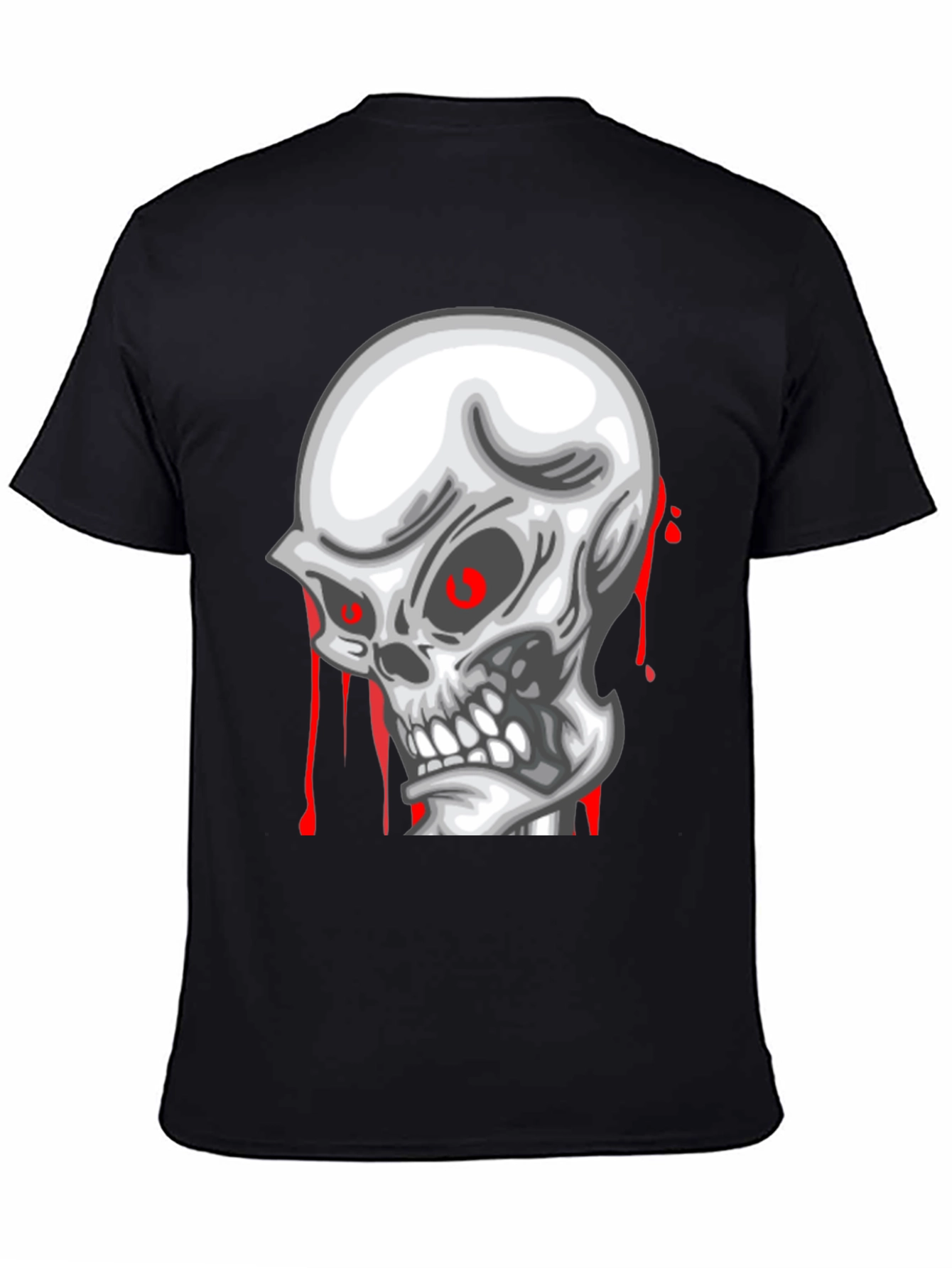Skull Graphic Tee - Mens Black T-Shirt