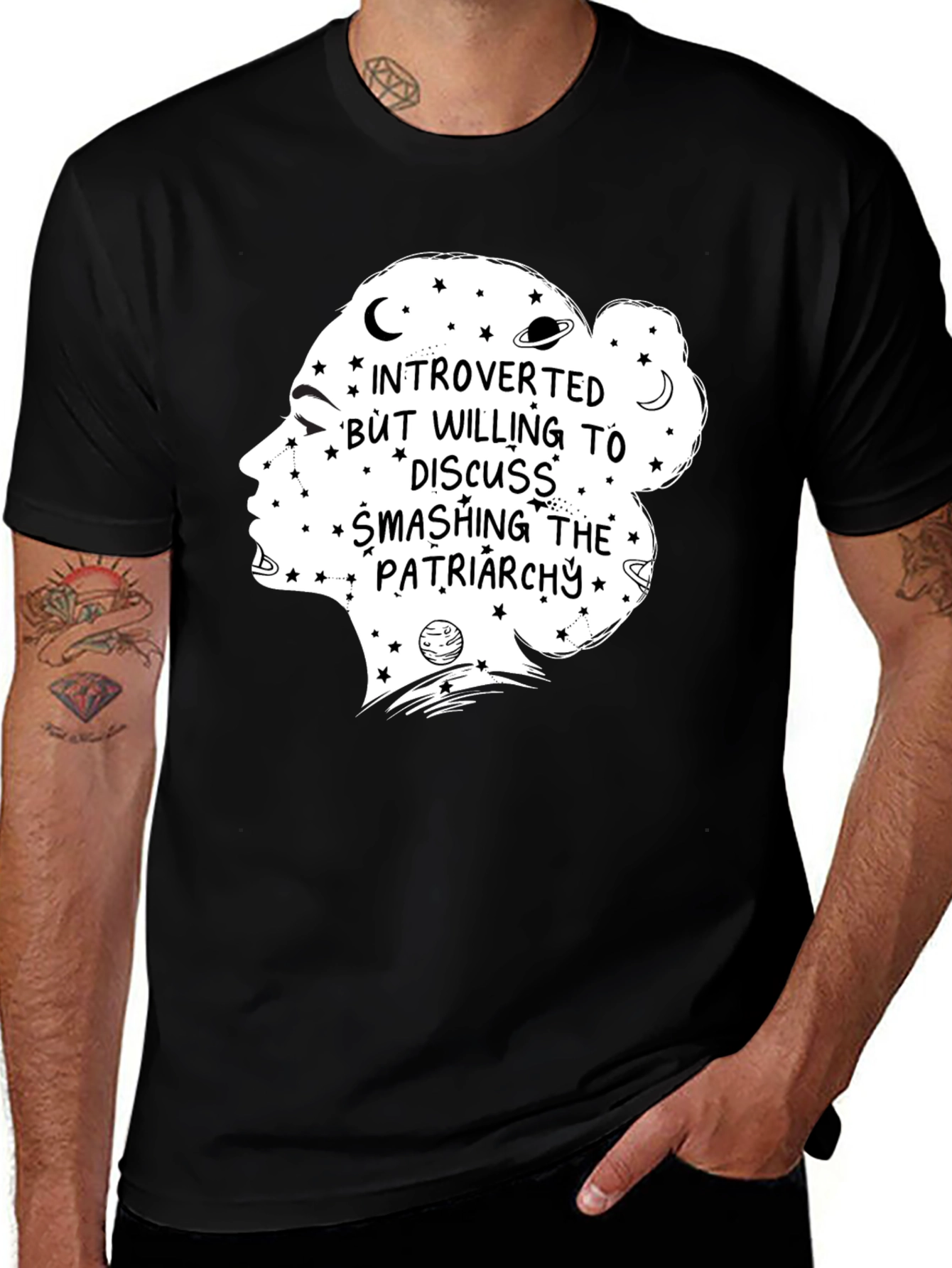 Introverted Feminist Tee - Smashing the Patriarchy
