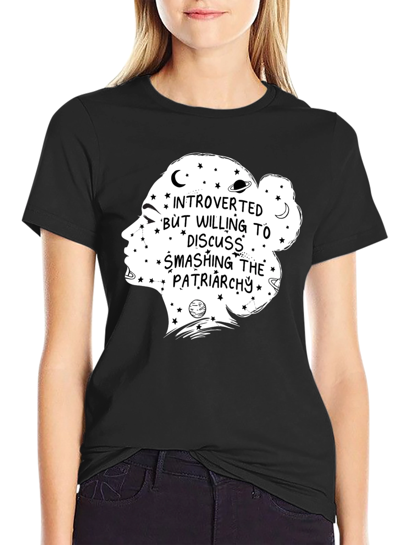 Introverted Feminist Tee - Smashing the Patriarchy