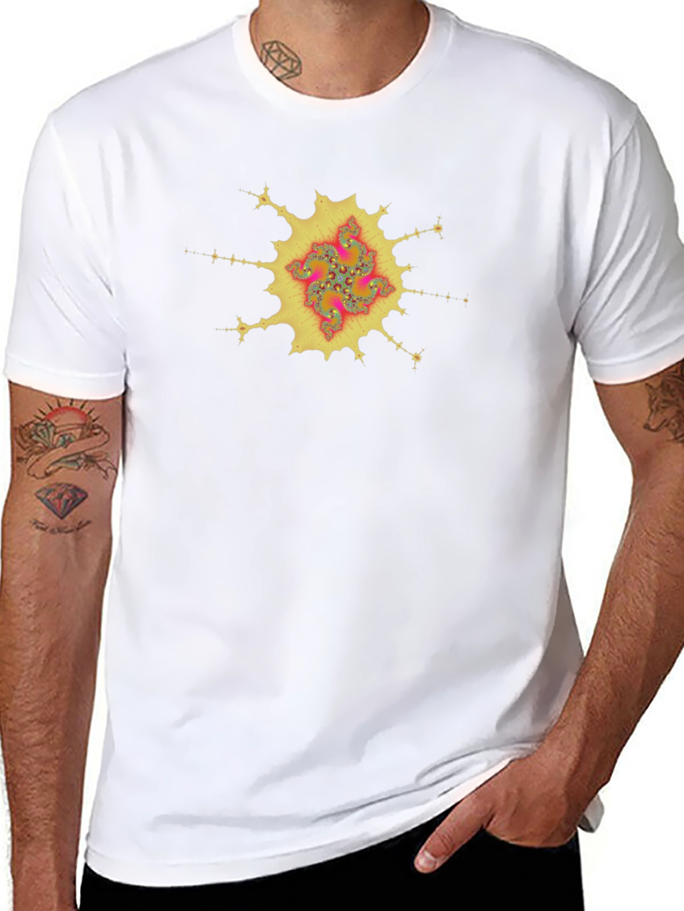 Fractal Design Tee - Unique Graphic Print T-Shirt