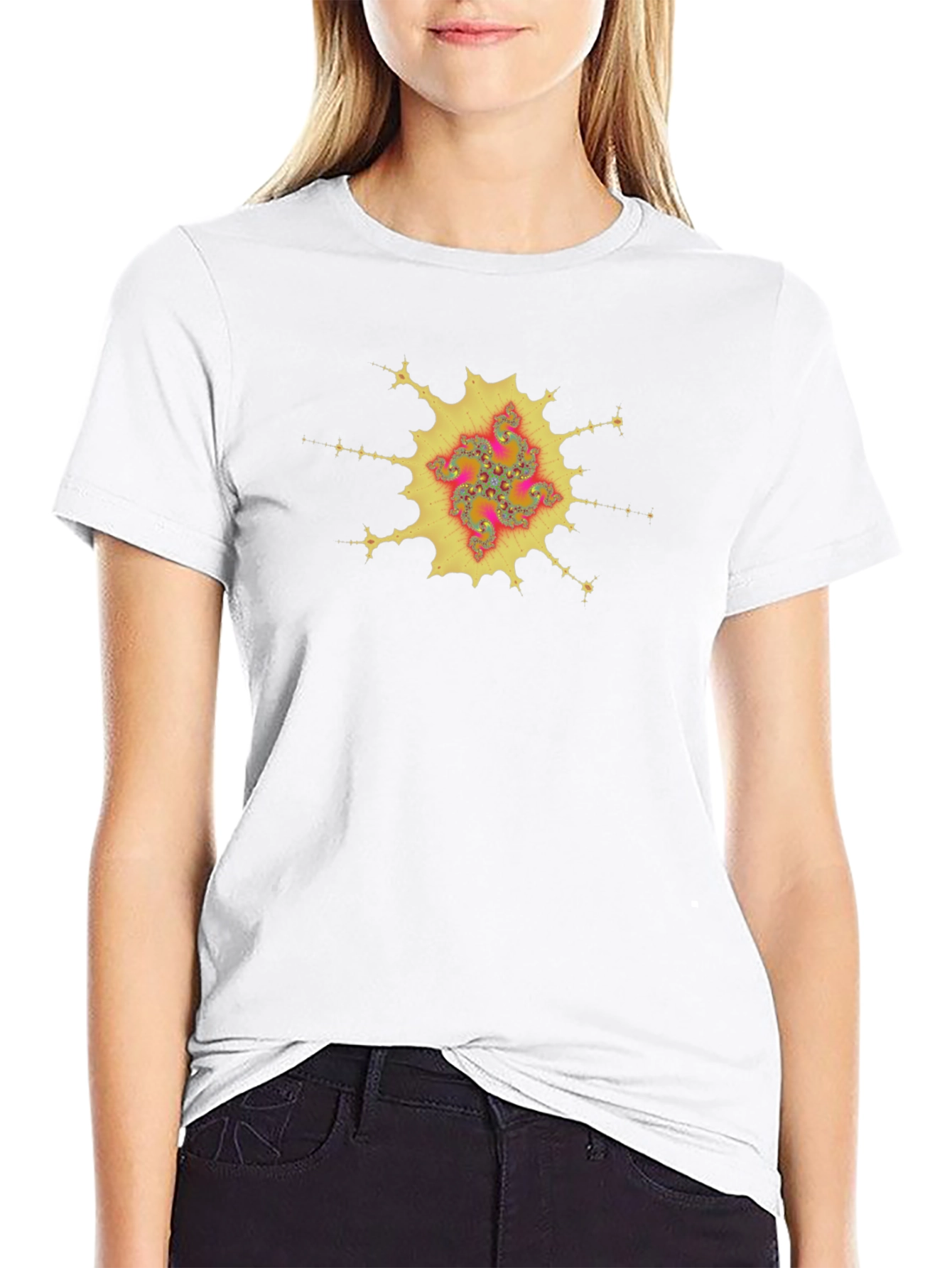 Fractal Design Tee - Unique Graphic Print T-Shirt