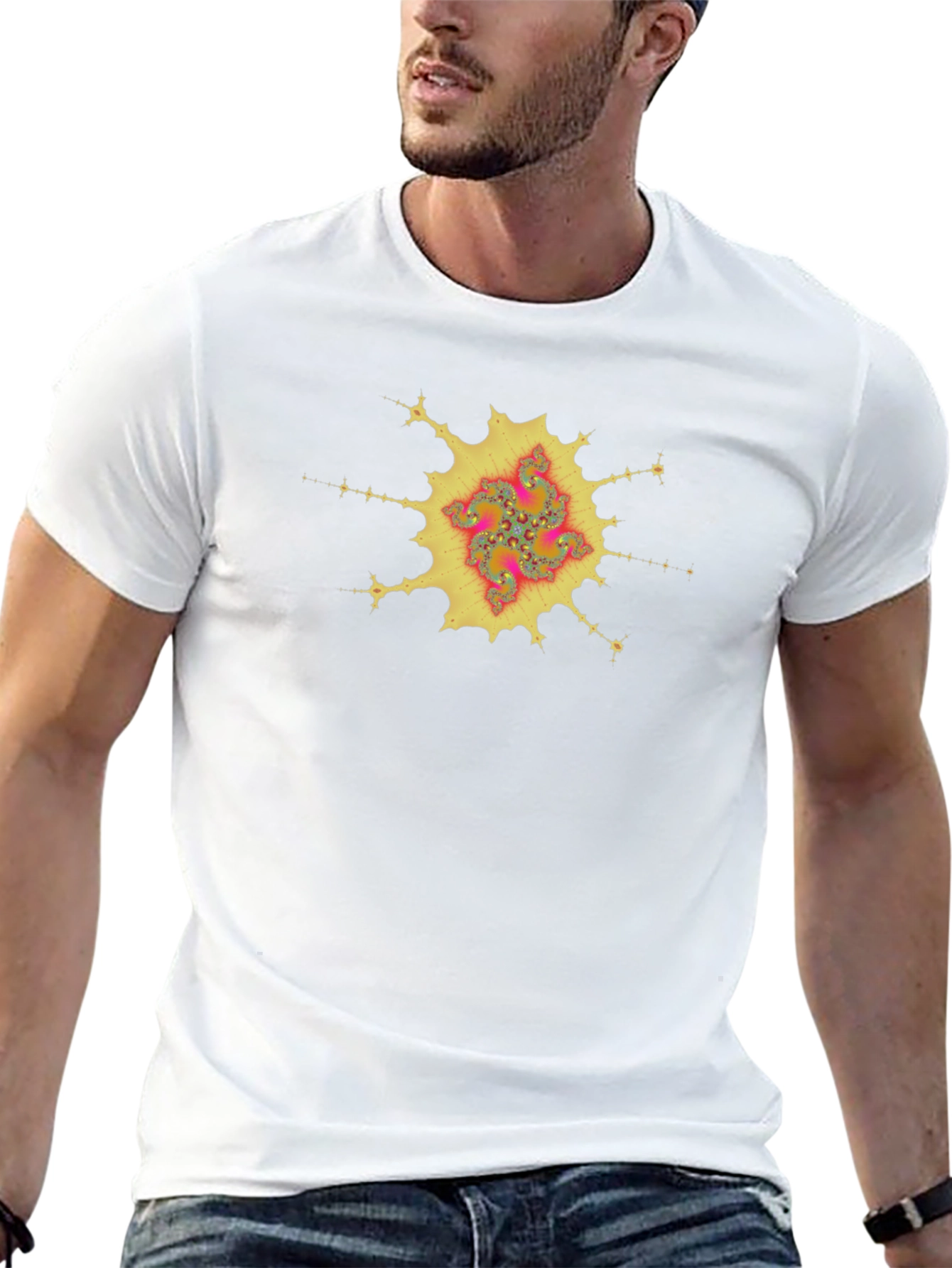 Fractal Design Tee - Unique Graphic Print T-Shirt