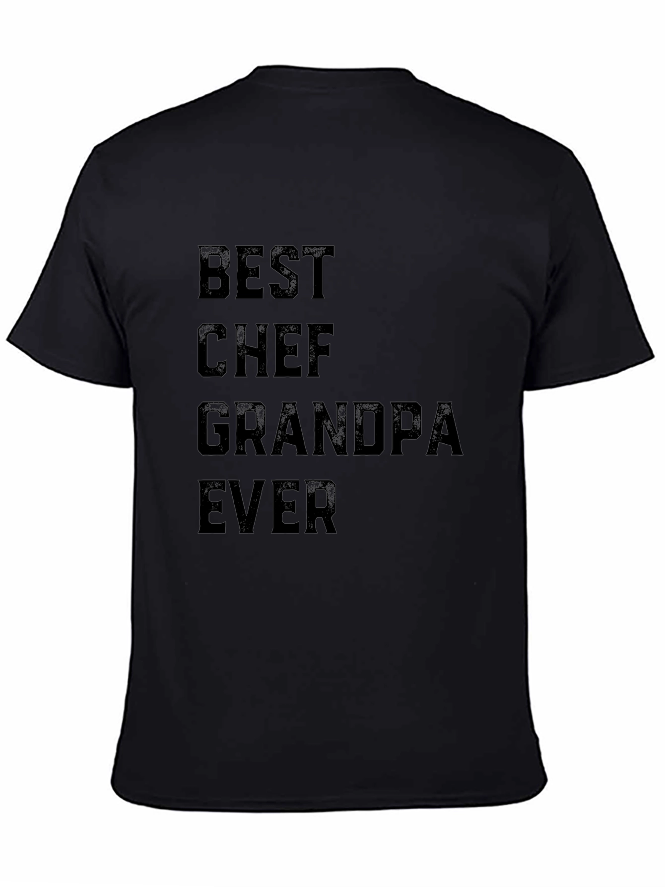 Best Chef Grandpa Ever Black T-Shirt
