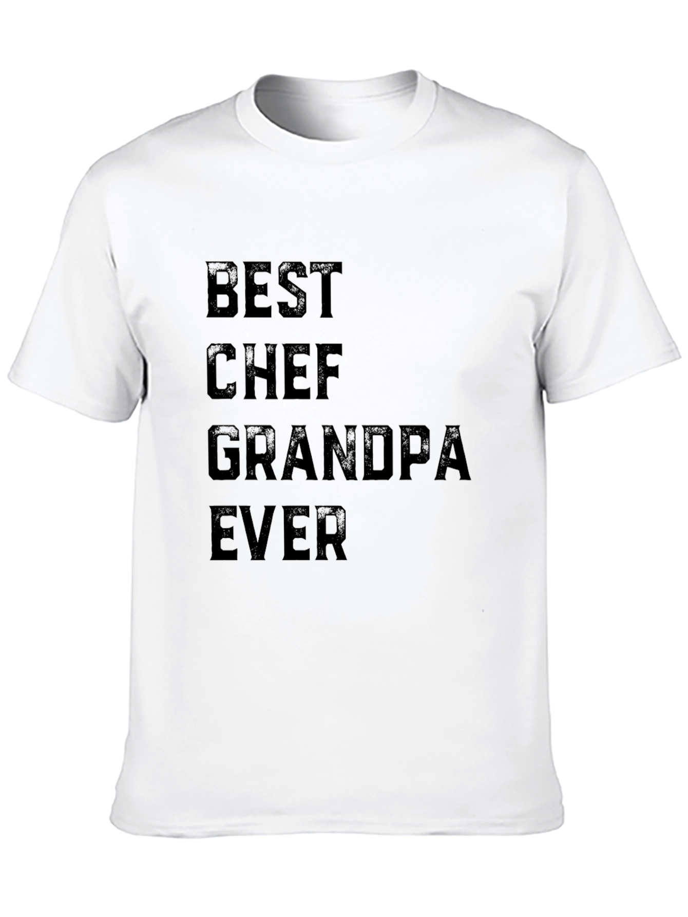 Best Chef Grandpa Ever Black T-Shirt