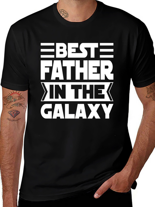 Best Father in the Galaxy T-Shirt - Cool Dad Gift