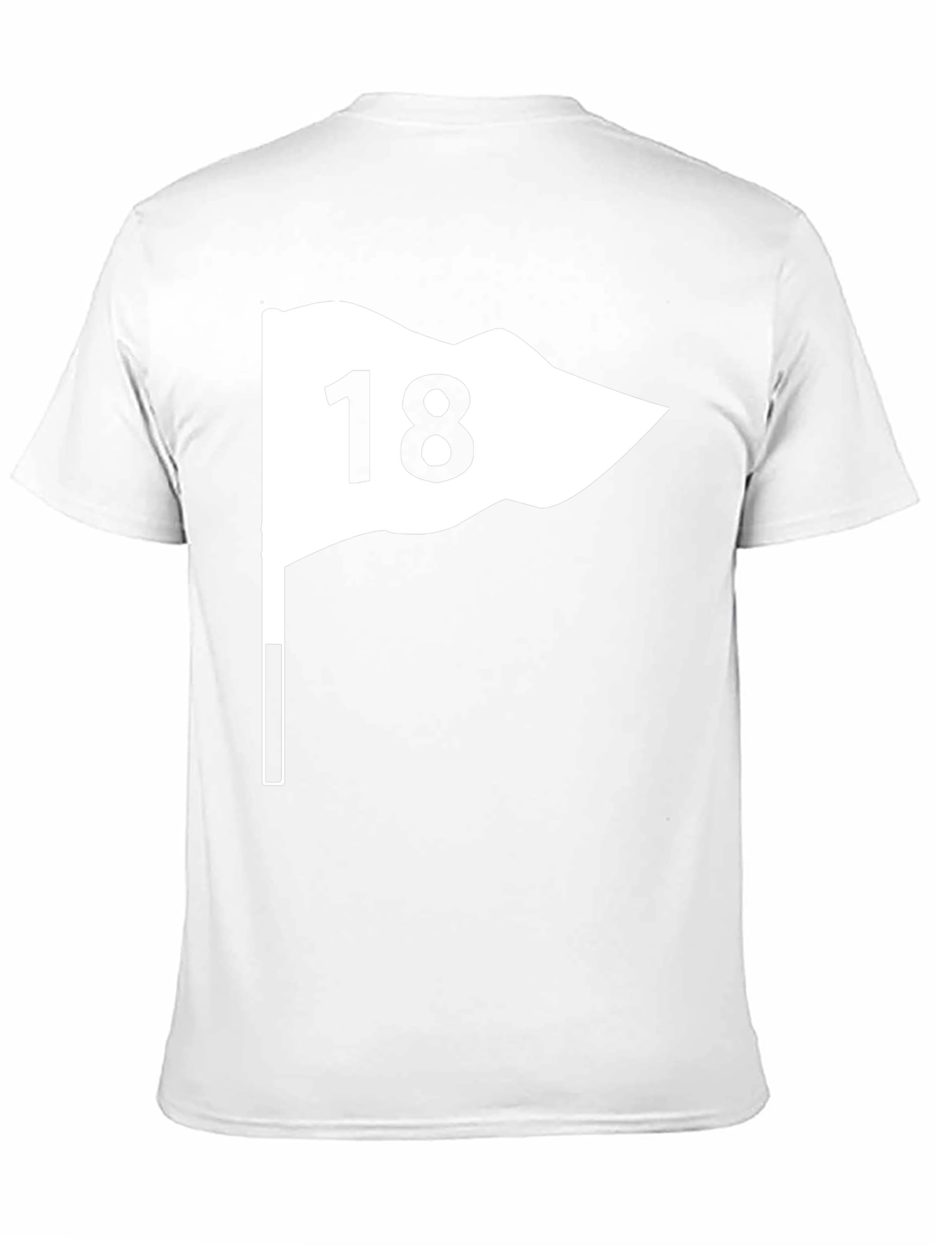 Golf Flag 18 T-Shirt - Black