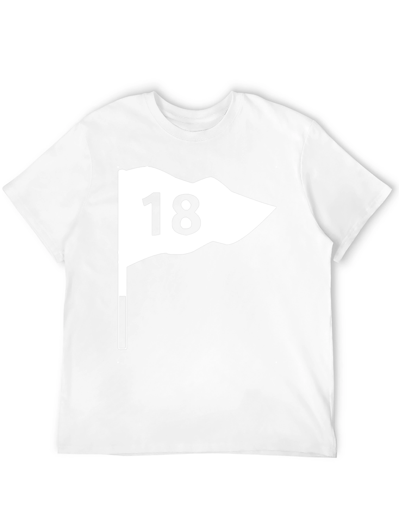 Golf Flag 18 T-Shirt - Black