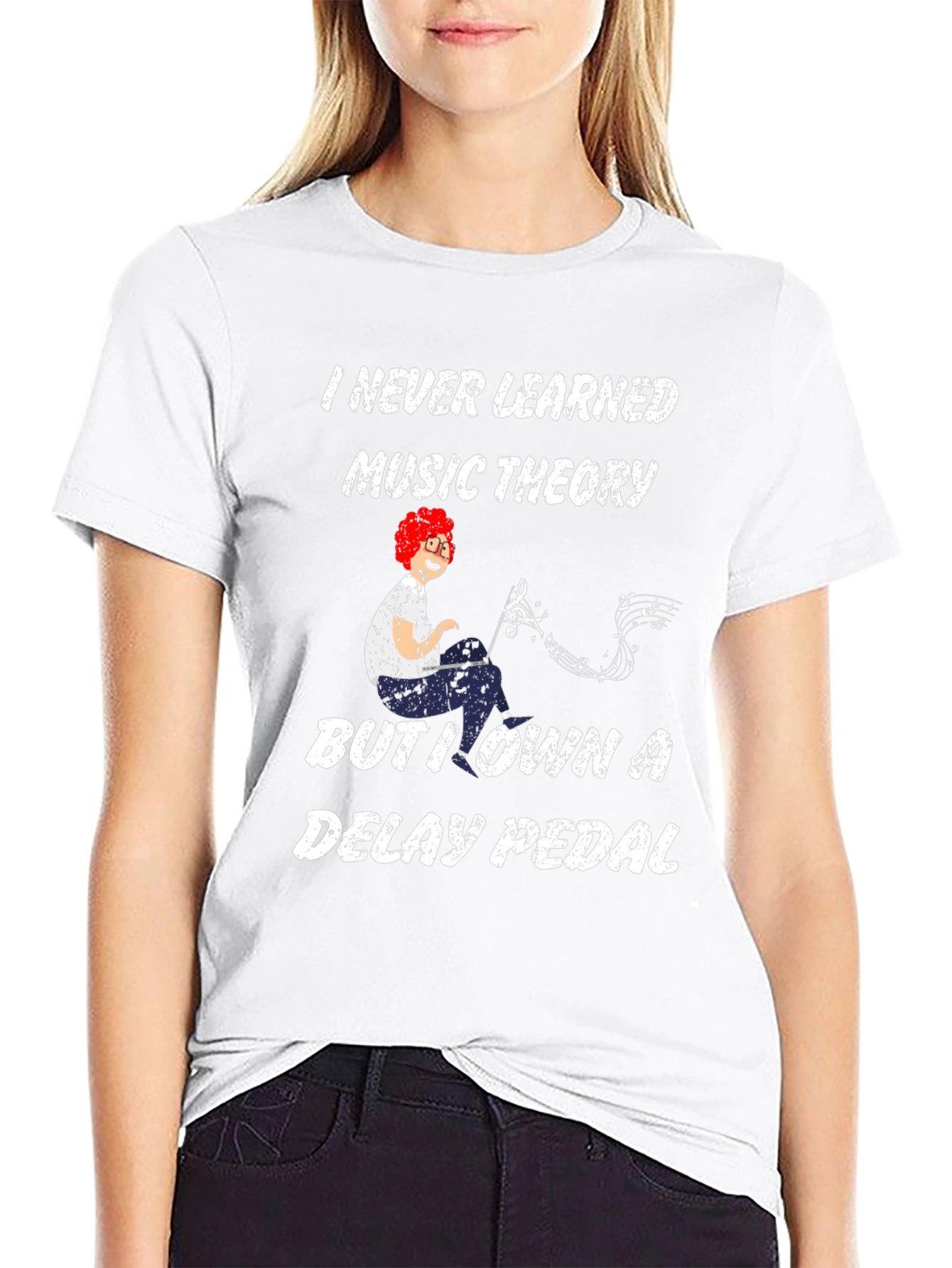 Music Theory Delay Pedal Graphic T-Shirt