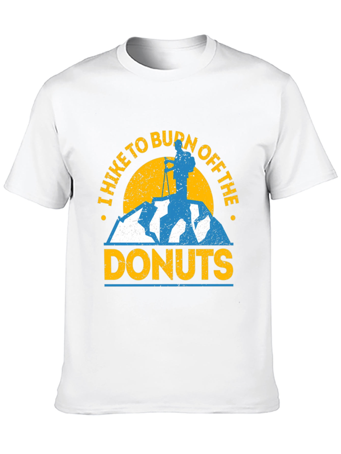 Hike to Burn Off Donuts Graphic T-Shirt