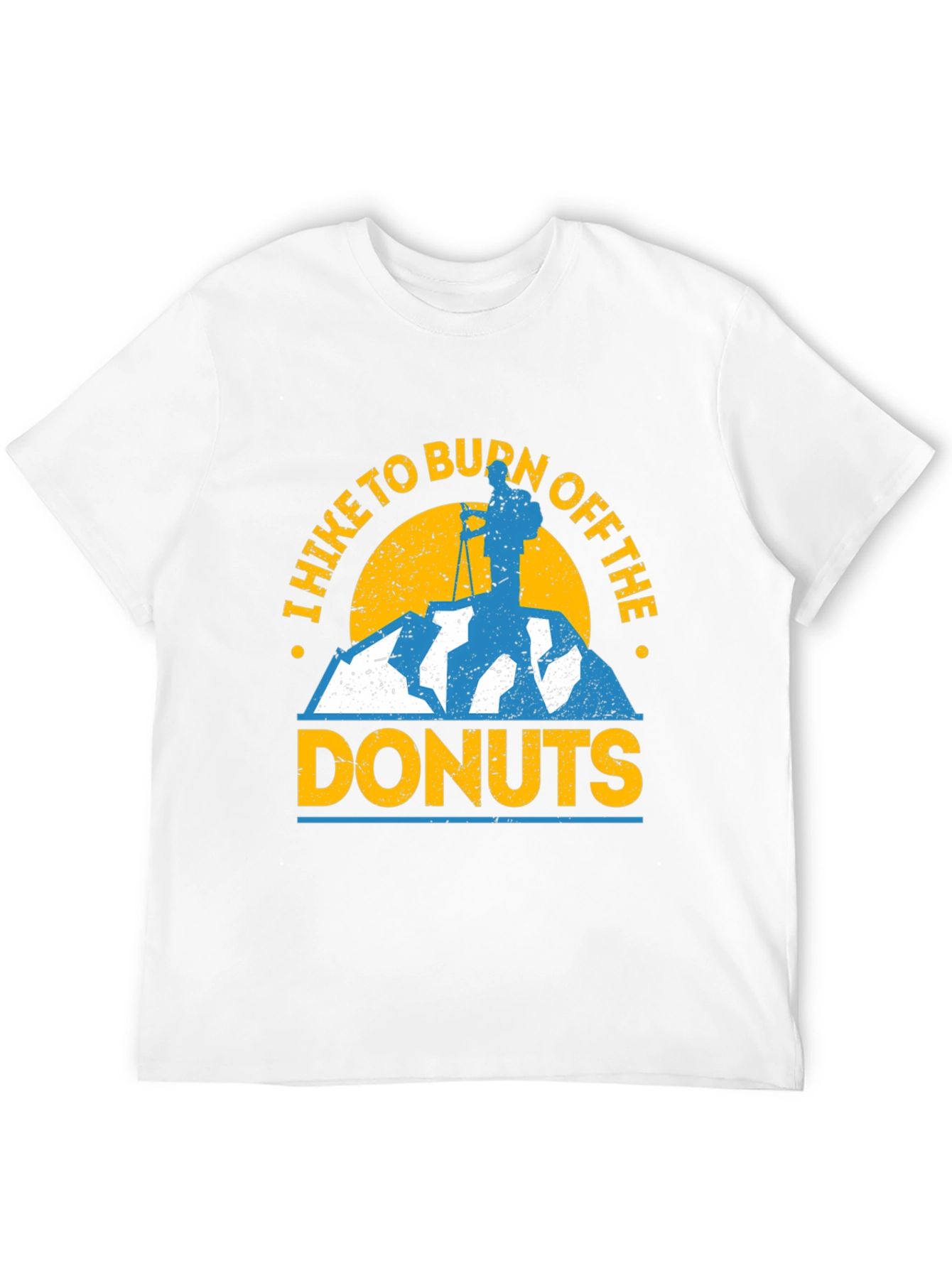 Hike to Burn Off Donuts Graphic T-Shirt