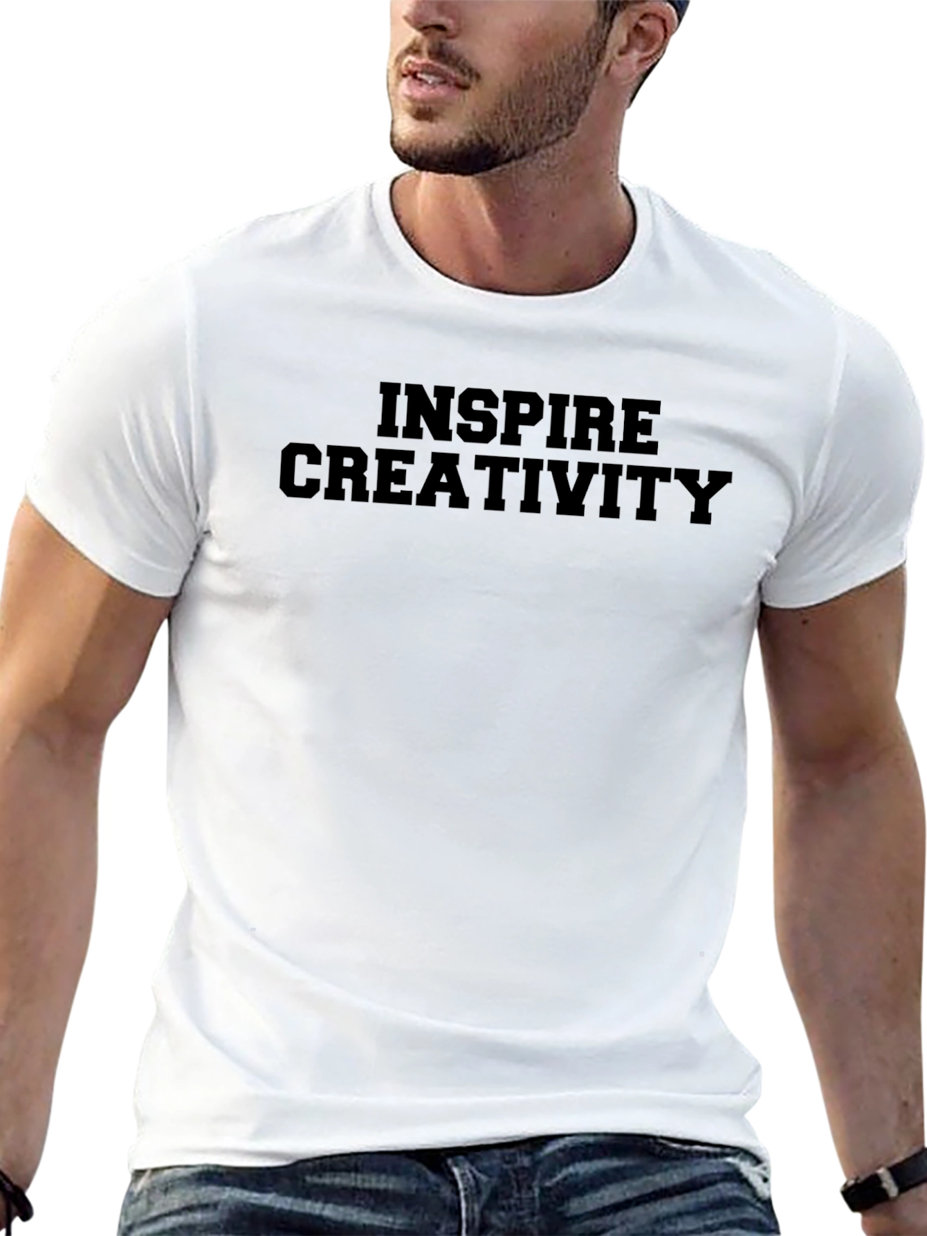 Inspire Creativity Black Graphic T-Shirt