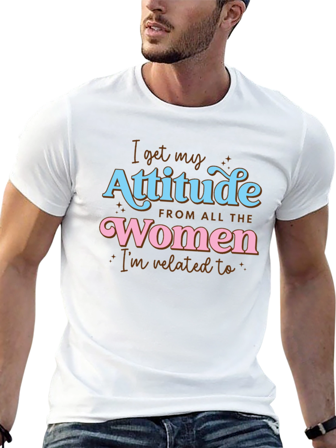 Attitude From All The Women Graphic T-Shirt