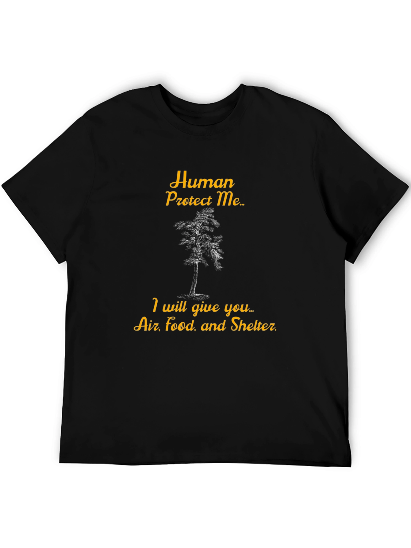 Human Protect Me Tree Graphic Tee - Earth Day