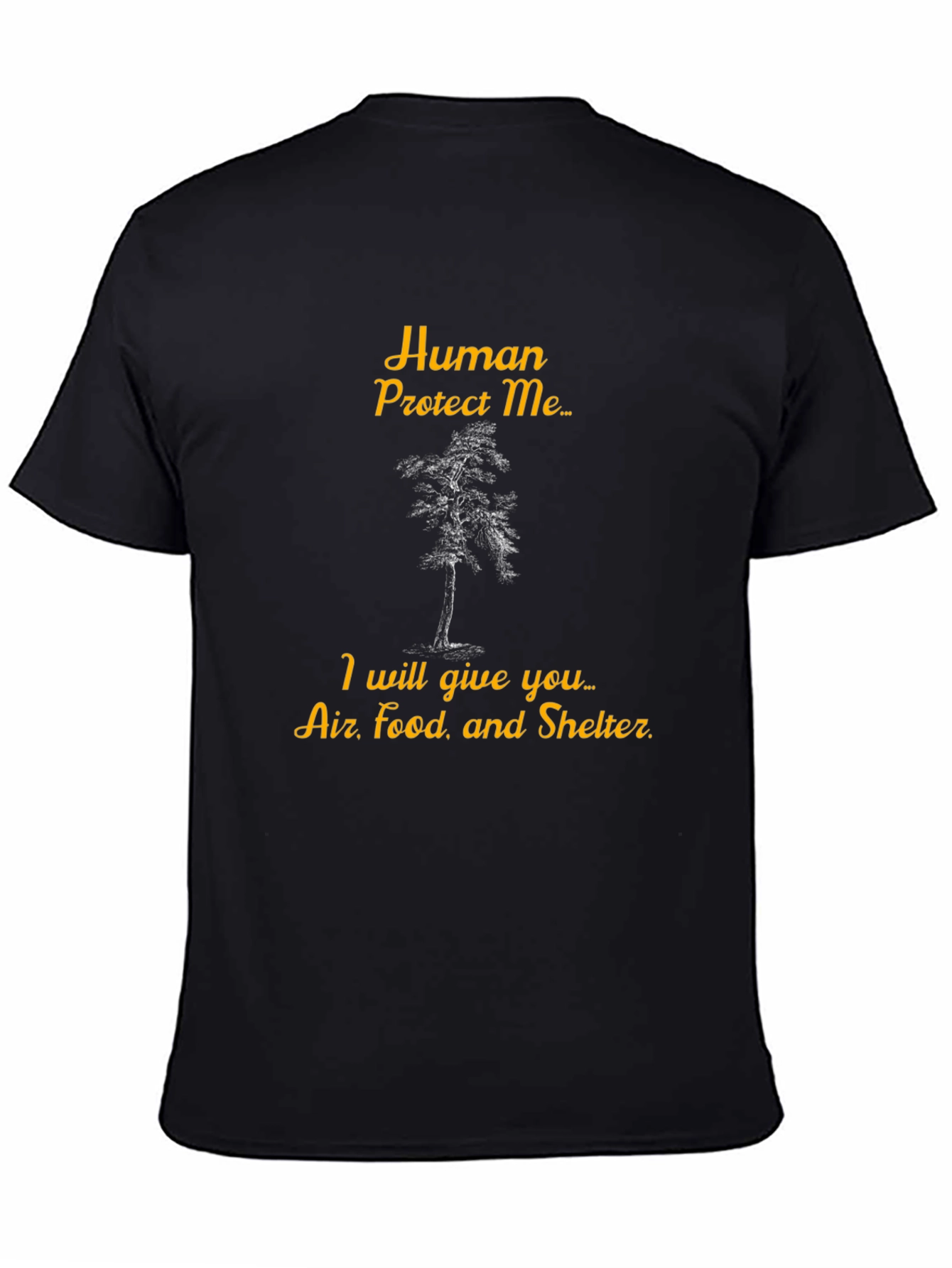 Human Protect Me Tree Graphic Tee - Earth Day
