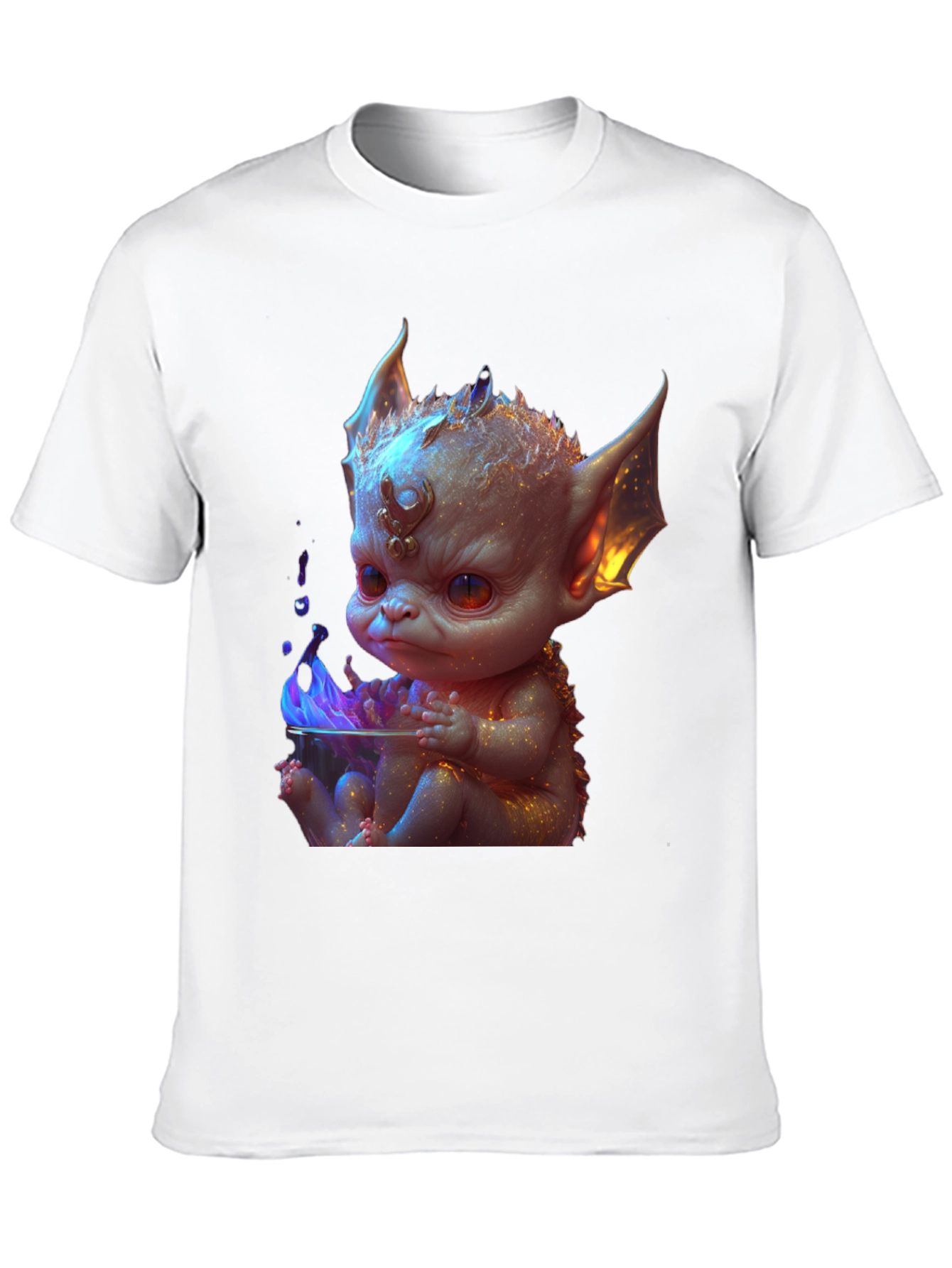 Baby Dragon Graphic Tee - Black