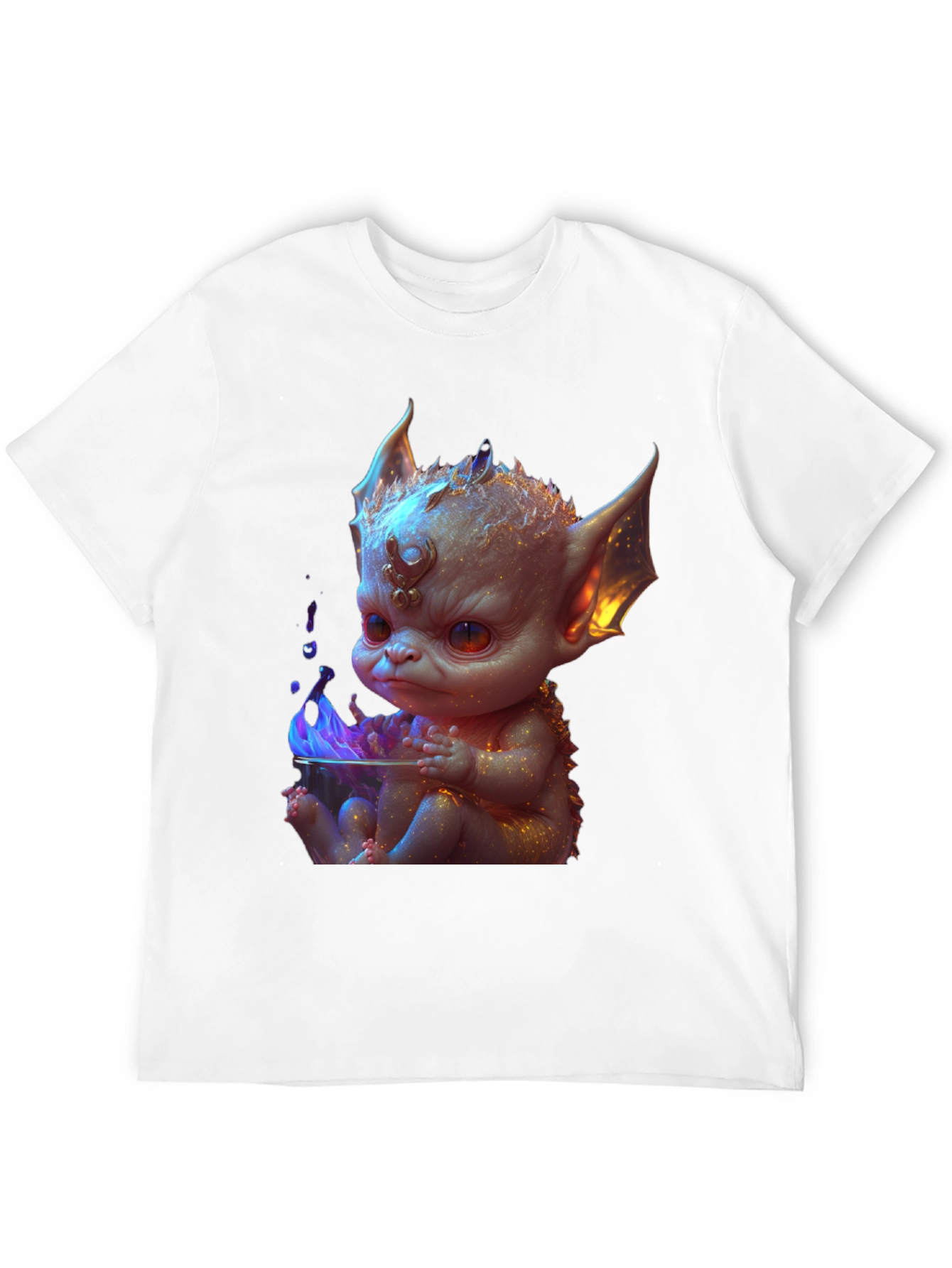 Baby Dragon Graphic Tee - Black