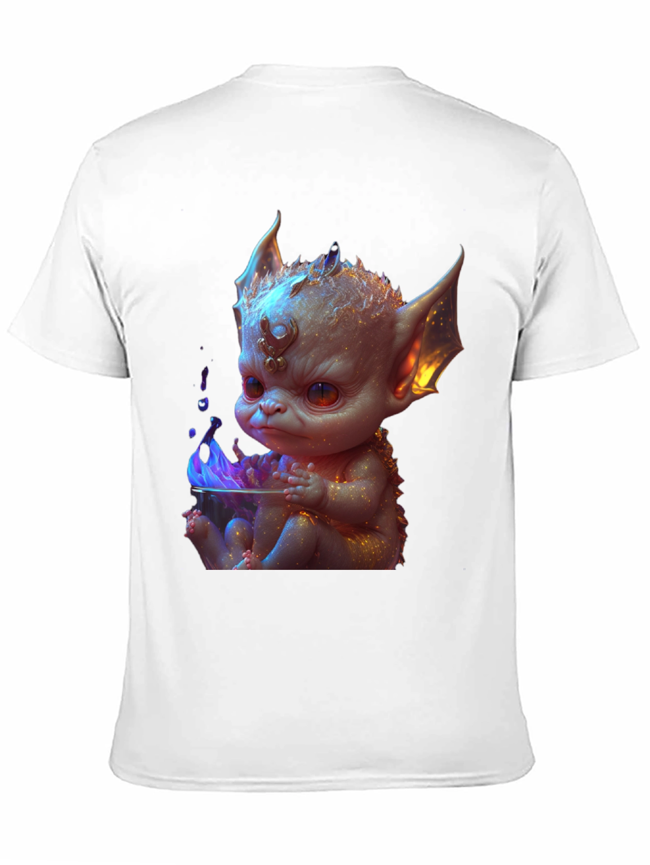 Baby Dragon Graphic Tee - Black