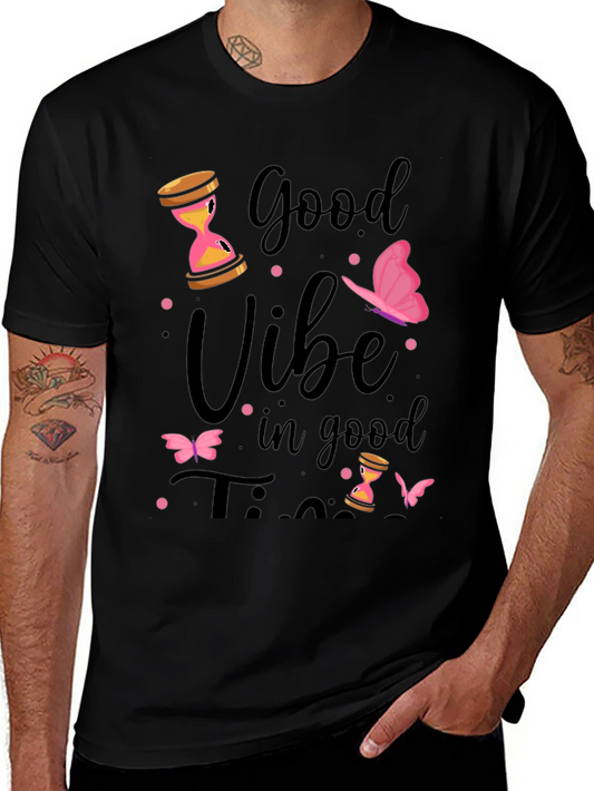 Good Vibe in Good Times Black T-Shirt