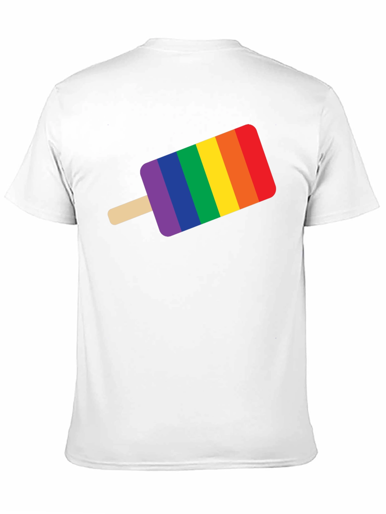 Pride Popsicle Graphic Tee - Black Cotton T-Shirt