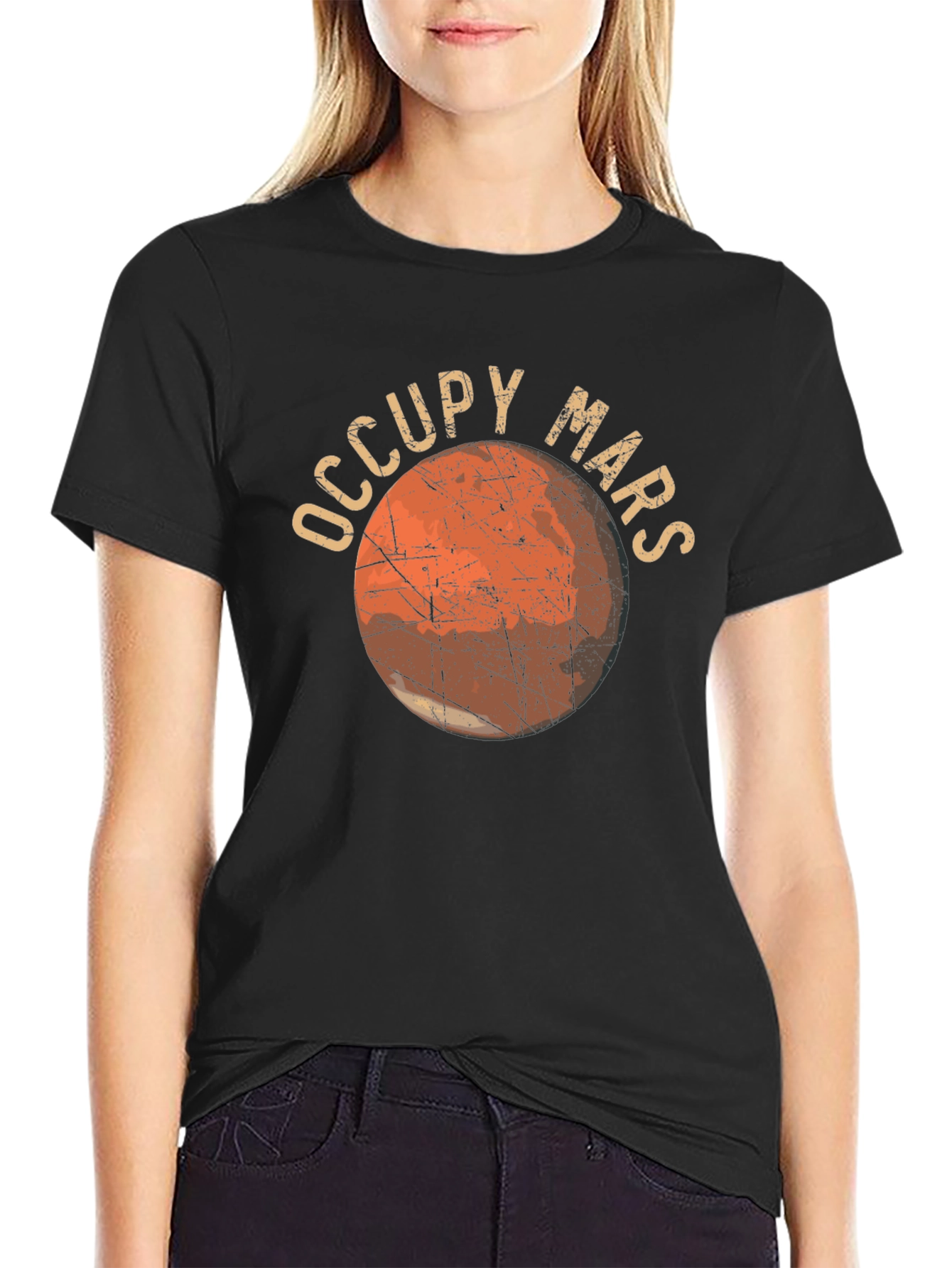 Occupy Mars Graphic T-Shirt - Space Exploration Tee