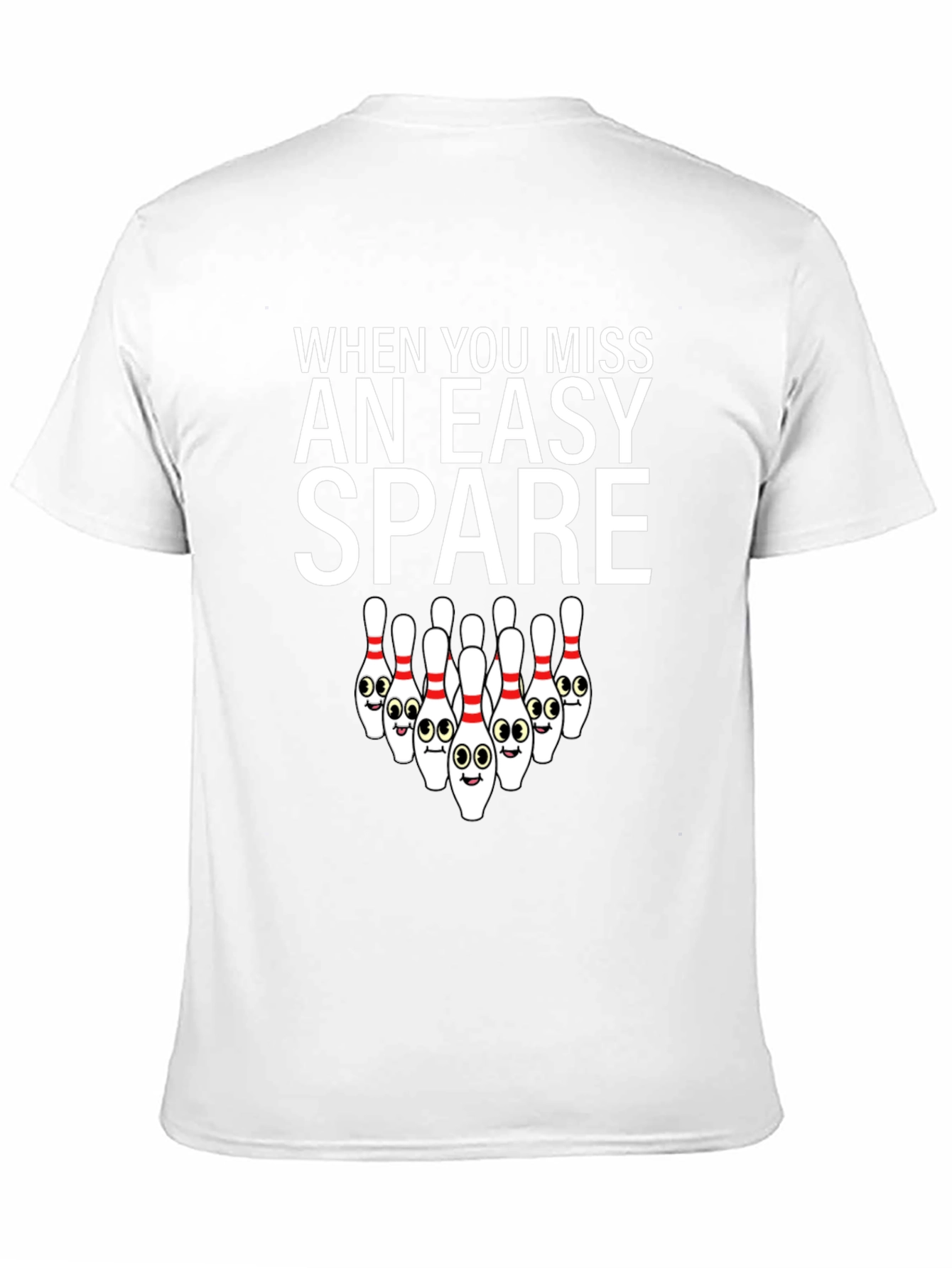Funny Bowling T-Shirt - Easy Spare Design